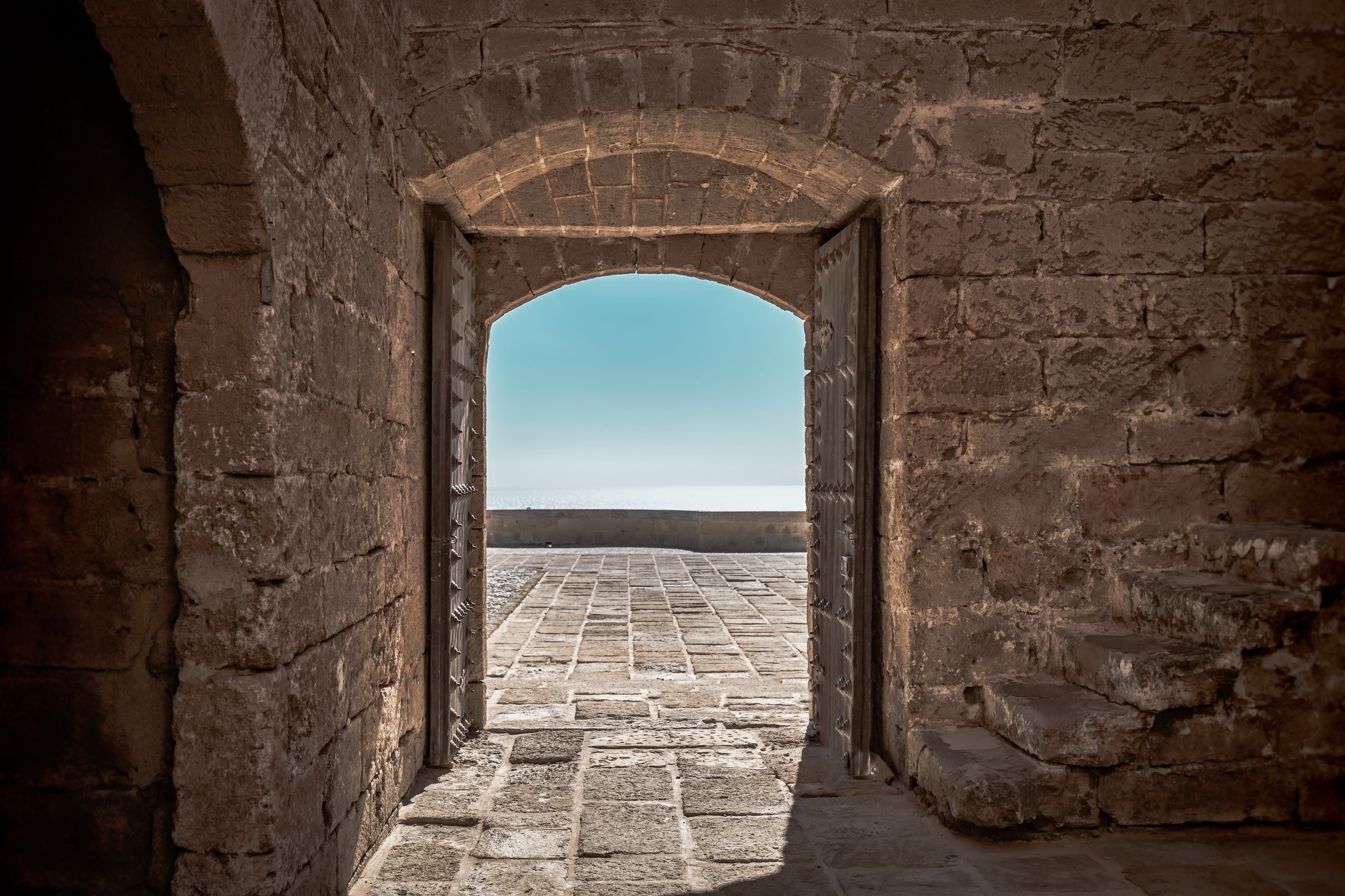 entrance, the past, ruined, wall - building feature, old, history, fortress, building, architecture, no people, archaeology, wall, fort, ancient, medieval, HD Wallpaper