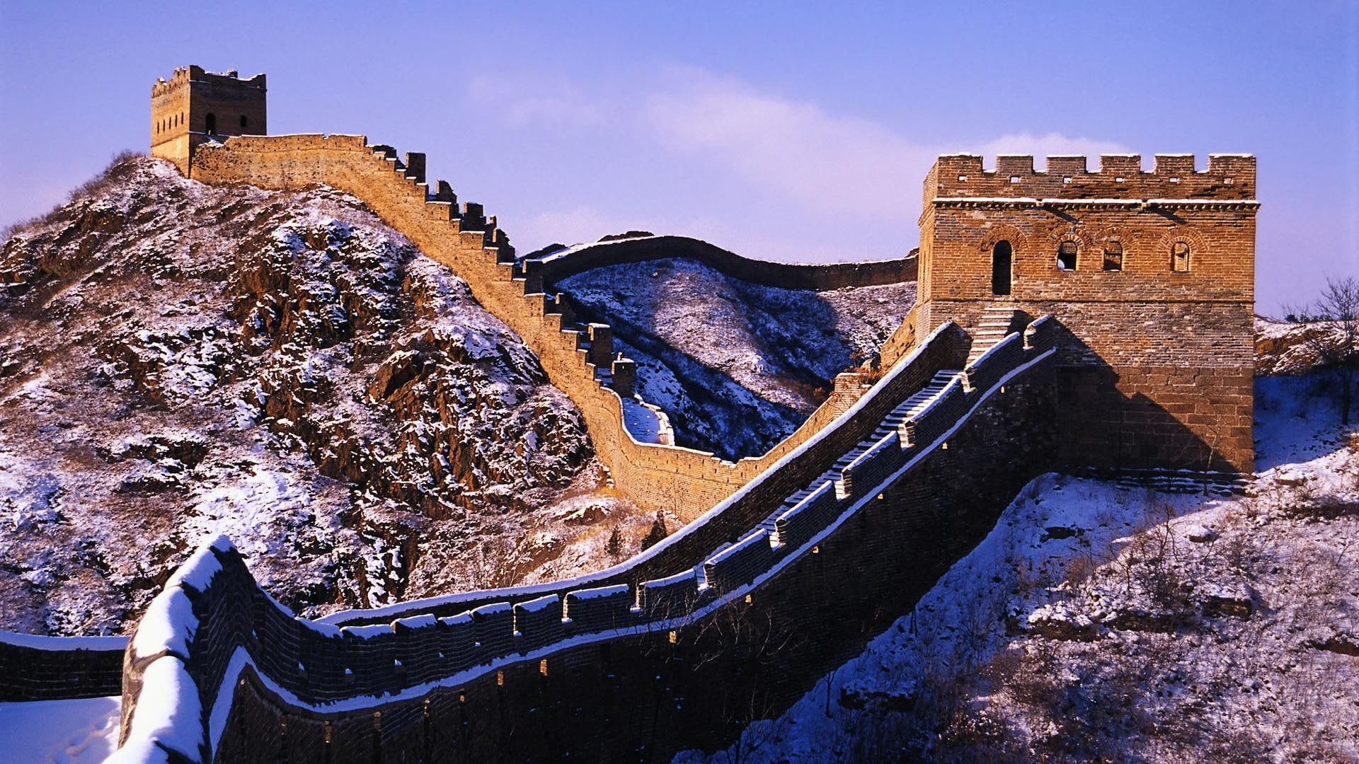 1080P, winter, animals, great, wall, china, ancient, HD Wallpaper