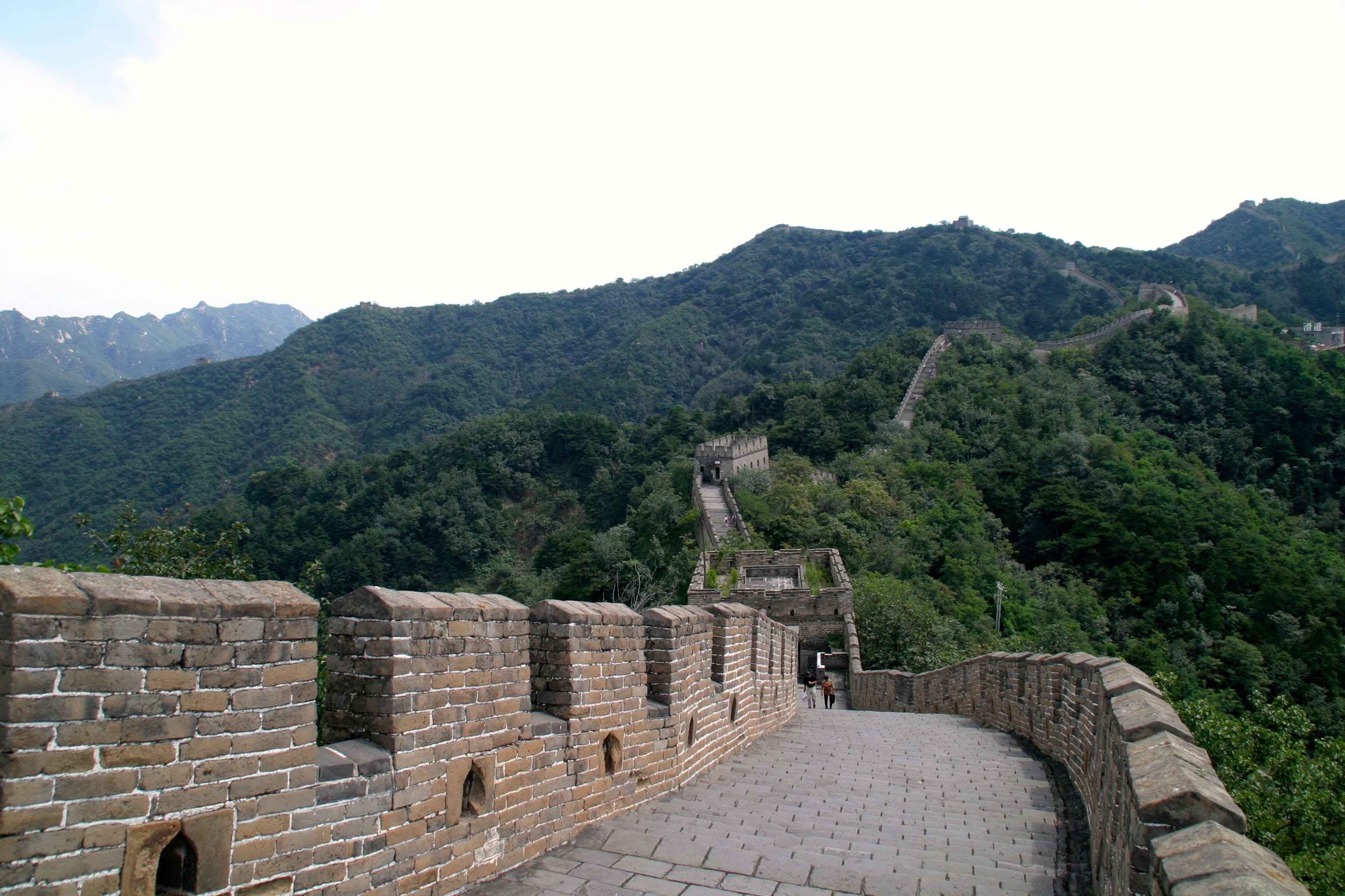 ancient, outdoors, beauty in nature, chinese, nature, 2K, archaeology, tree, border wall, tourism, great wall of china, asia, tourists, china, trip, beijing, HD Wallpaper
