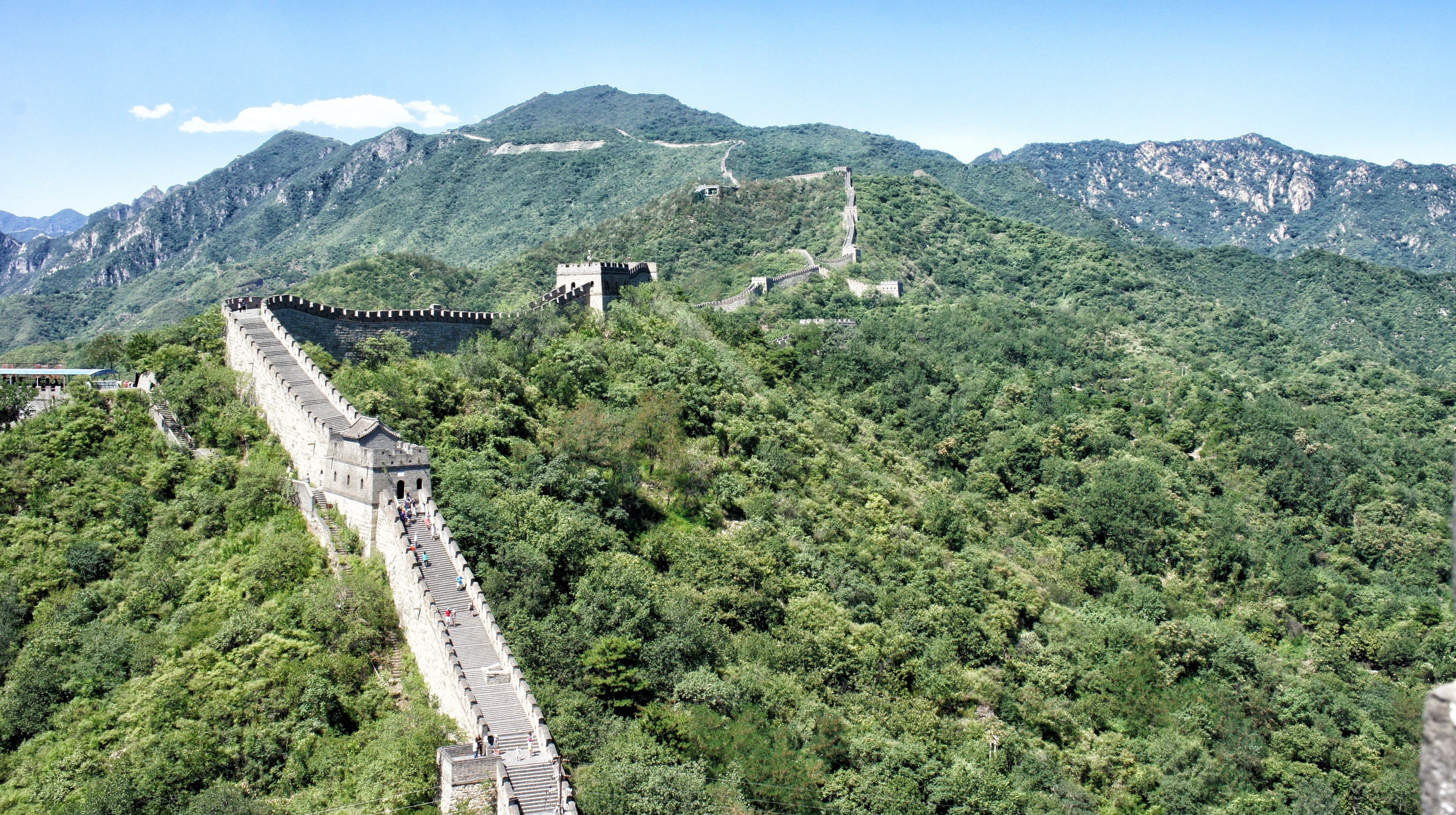 land, famous Place, green color, travel destinations, mountain, day, mural, architecture, mountain range, landscape, europe, nature, outdoors, great Wall Of China, HD Wallpaper