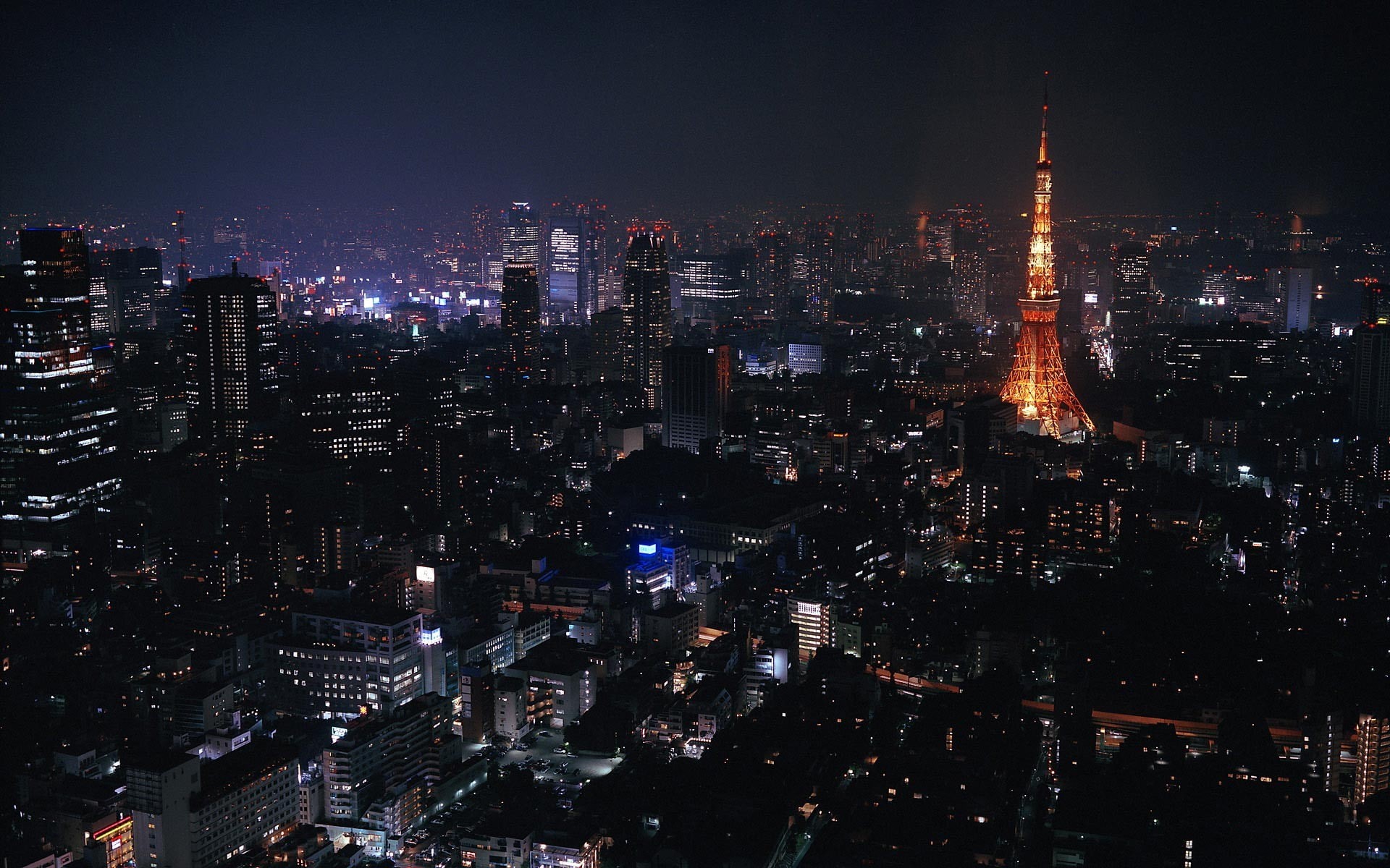 cityscape, Tokyo, night, city, Tokyo Tower, 1080P, HD Wallpaper