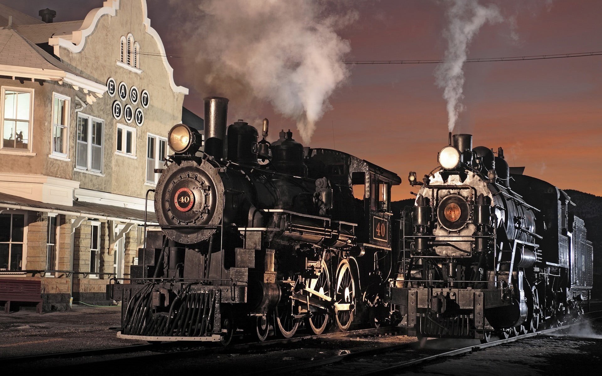 steam locomotive, ruined, mode of transportation, travelling, transportation, steam train, train, vehicle, building exterior, rail transportation, black, HD Wallpaper