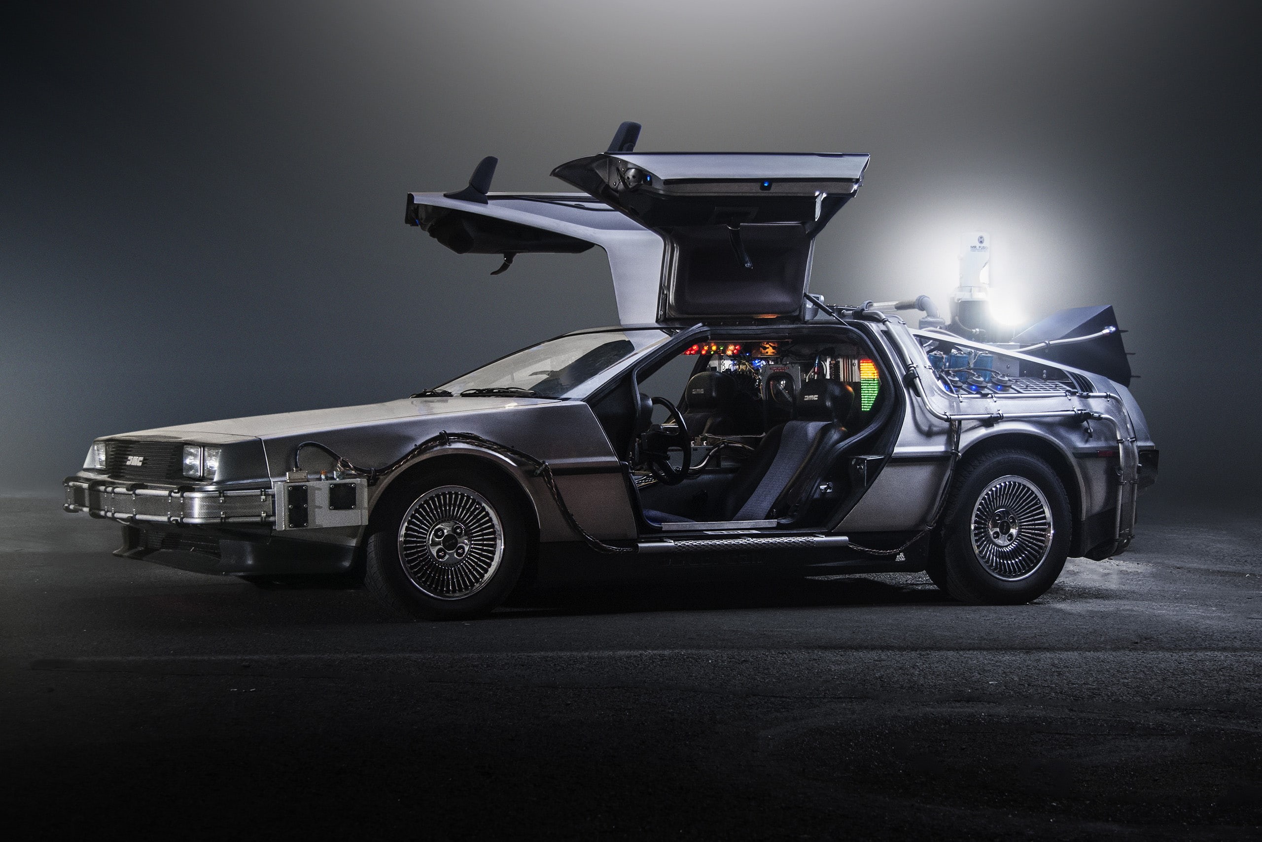 DeLorean time machine, 2017, Back to the Future, 2K, HD Wallpaper