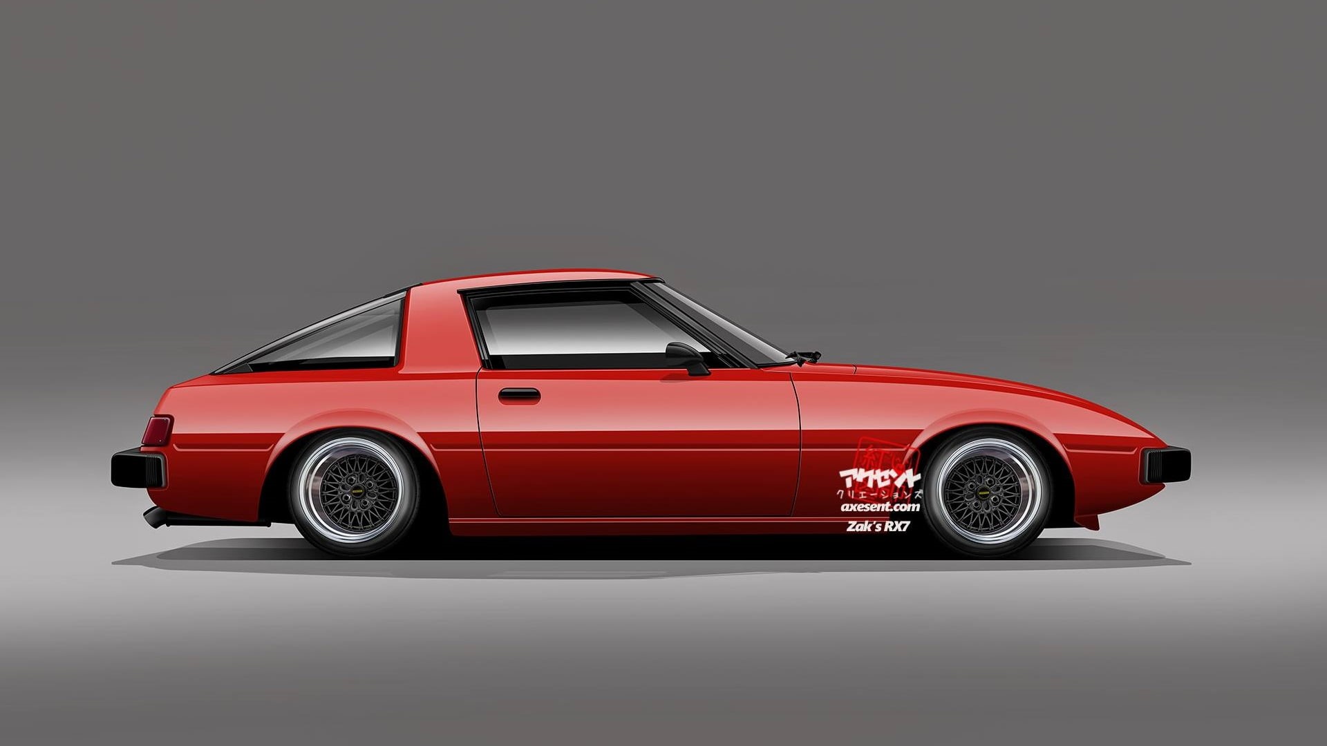 indoors, wealth, land vehicle, luxury, chrome, Mazda, render, Mazda S1 RX-7, gray, sports car, transportation, single object, wheel, 1080P, motor vehicle, HD Wallpaper