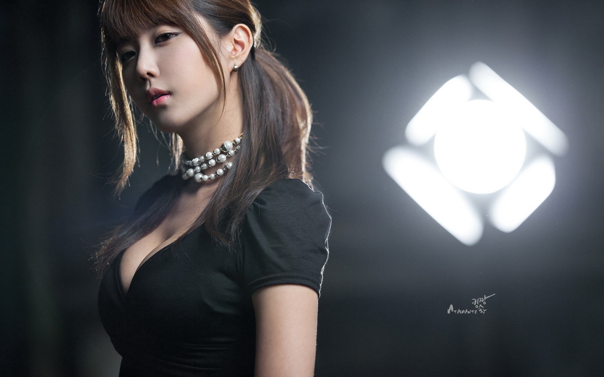 art, 1080P, byul, mi, yun, women, asians, brunettes, choi, korean, hd, heo, models, female, x, people, HD Wallpaper