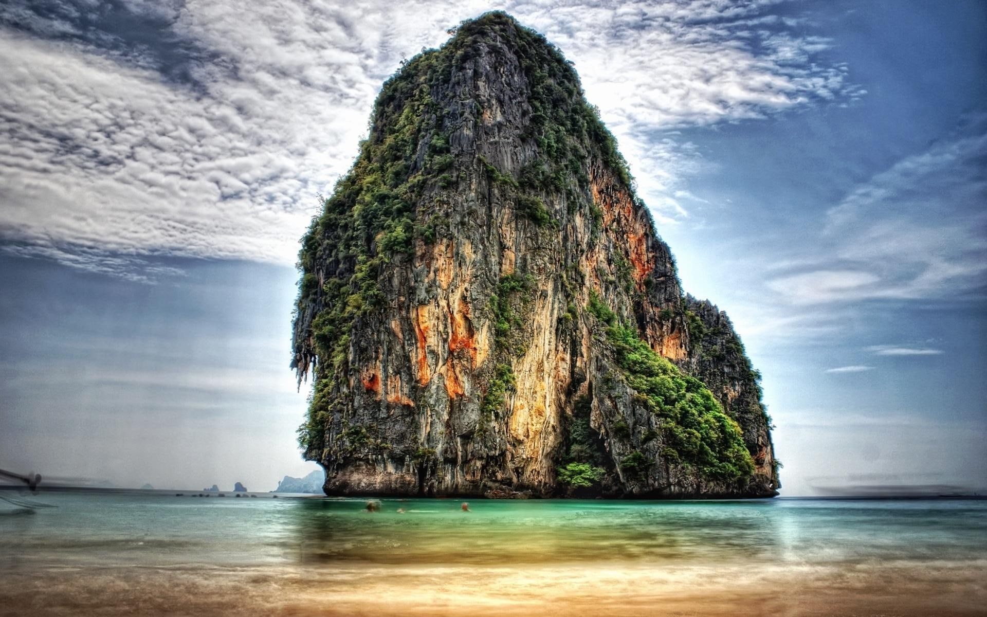 1080P, nature and landscapes, beautiful, beach, island, scenic, rock, HD Wallpaper