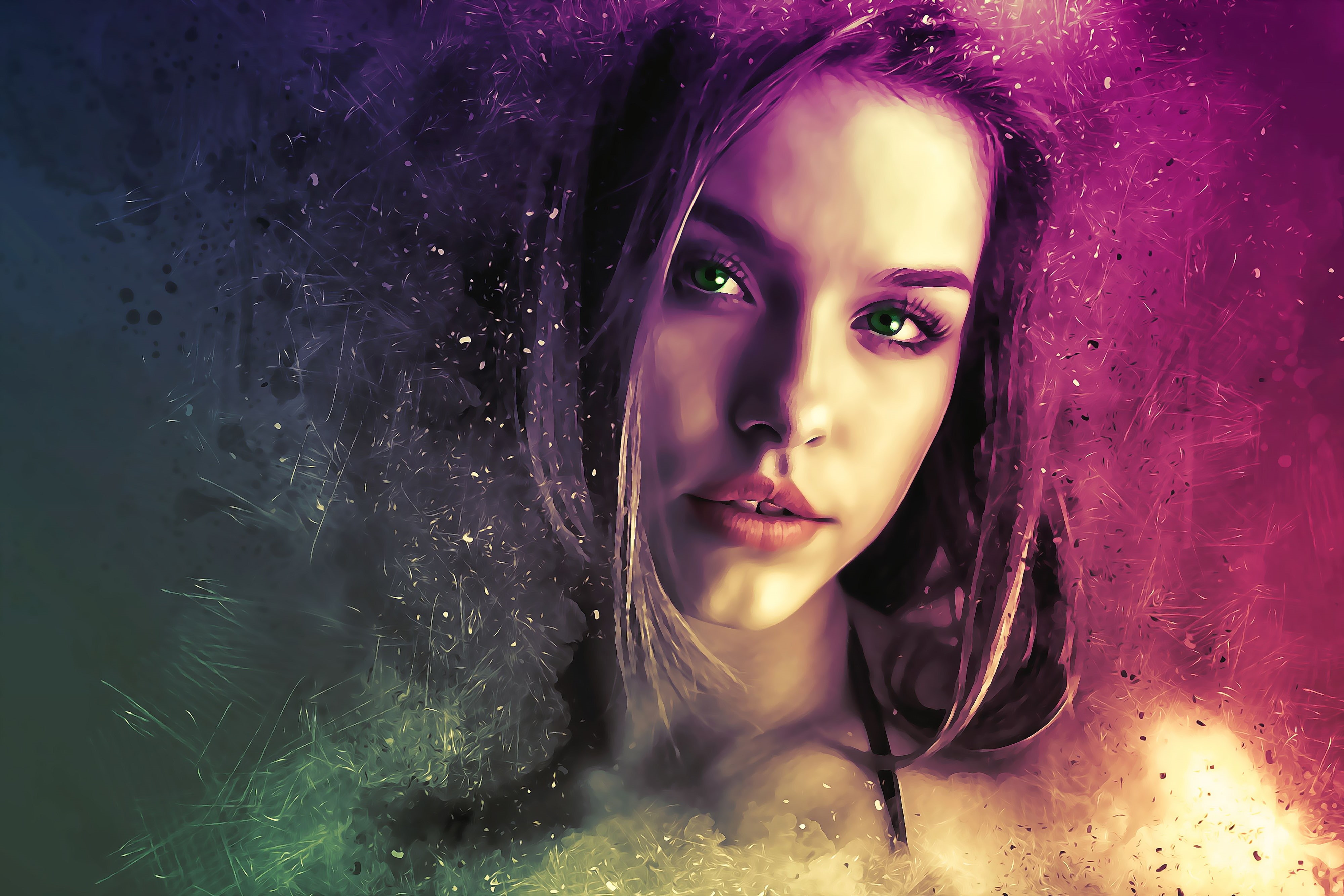4K, 4K, Portrait, Girl, Beautiful woman, Model, HD Wallpaper