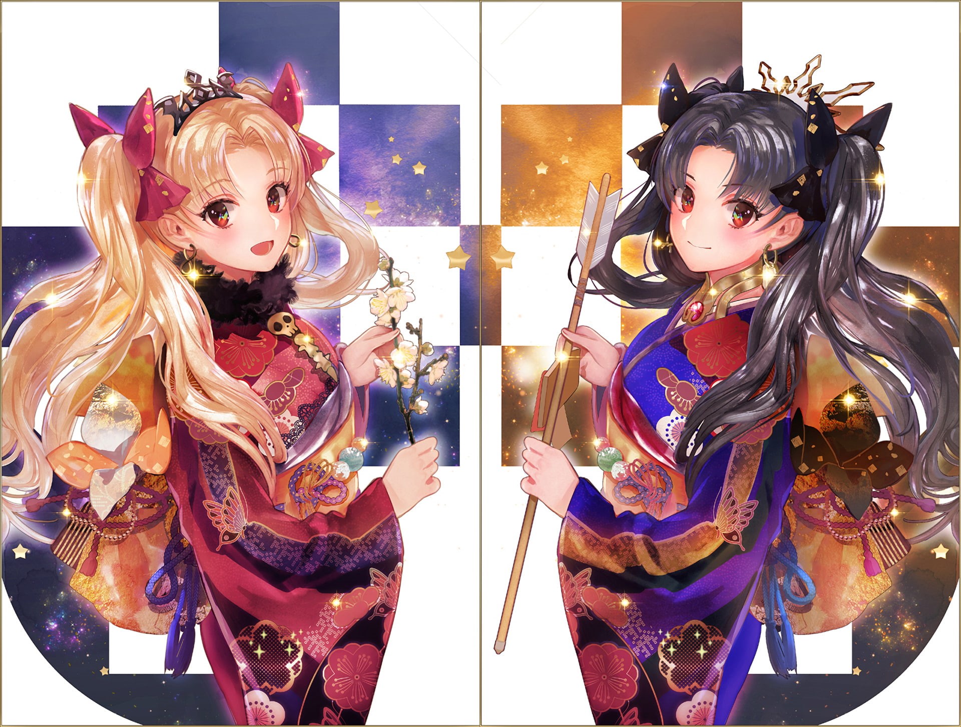 Fate Series, Fate/Grand Order, 1080P, Ereshkigal (Fate/Grand Order), Ishtar (Fate/Grand Order), HD Wallpaper