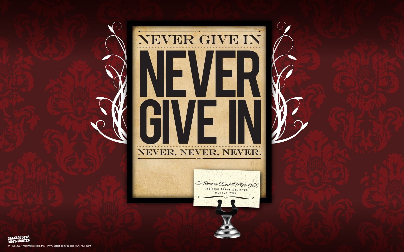 textile, paper, message, motivational, give, floral pattern, capital letter, indoors, sign, wall - building feature, text, Winston Churchill, 720P, post, HD Wallpaper