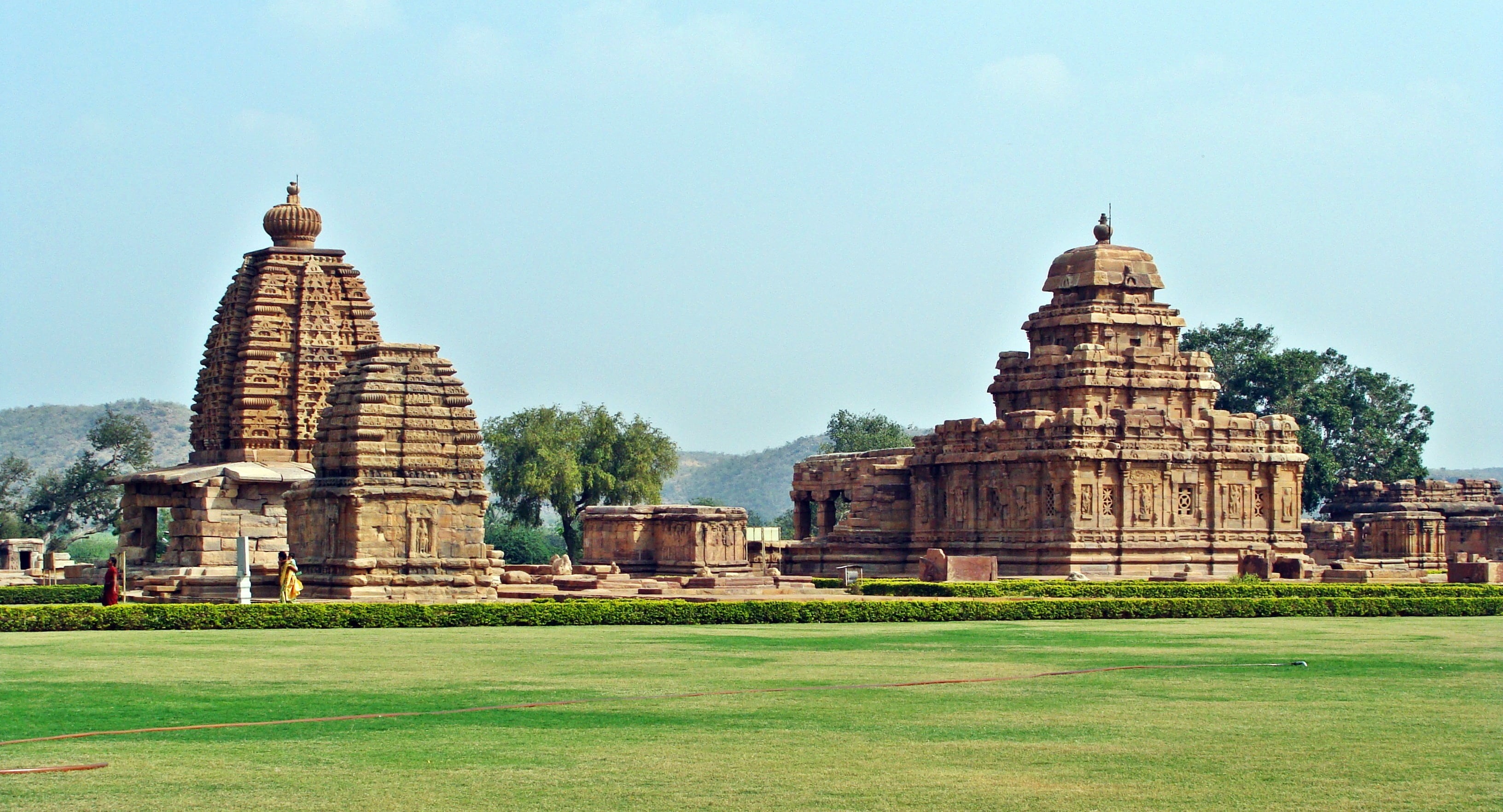 travel destinations, unesco world heritage, pagoda, karnataka, building exterior, building, religion, tourism, monuments, architecture, place of worship, HD Wallpaper