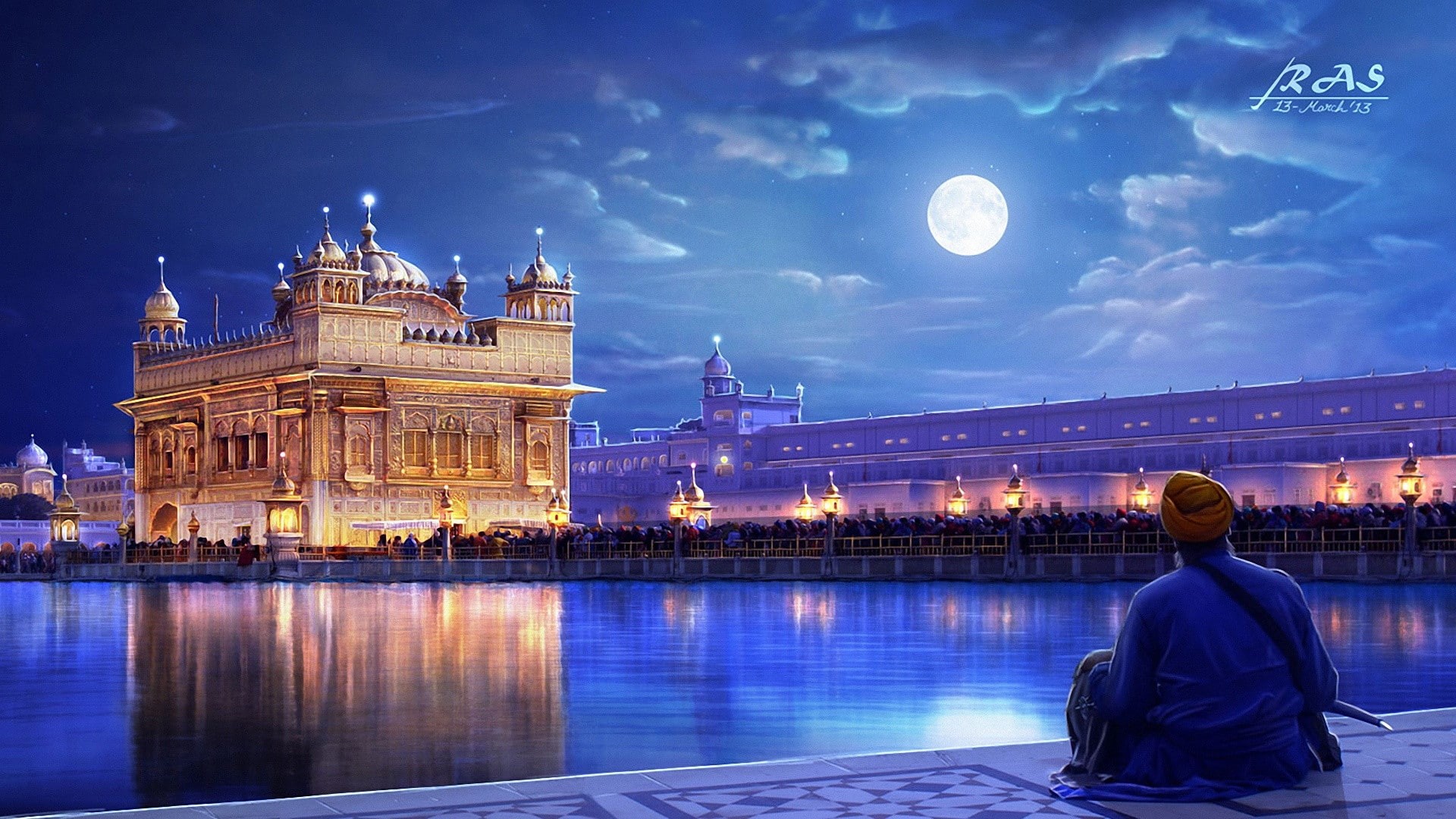 4k pics, Punjab, 1080P, GoldenIndia, Amritsar, temple, HD Wallpaper