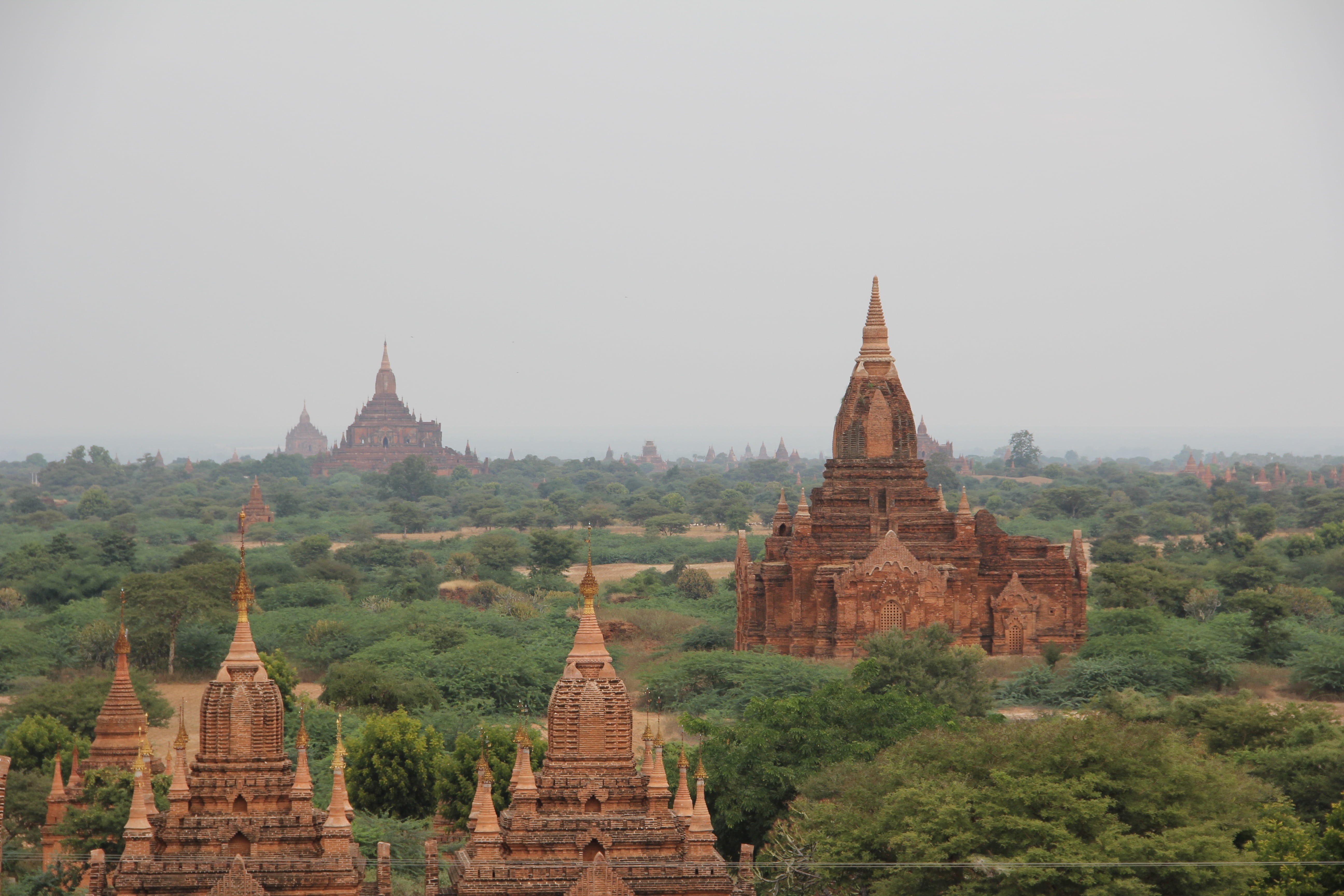 5K, ancient, sky, built structure, temple, famous Place, spire, place of worship, spirituality, bricks, temple - Building, travel, religion, clear sky, HD Wallpaper