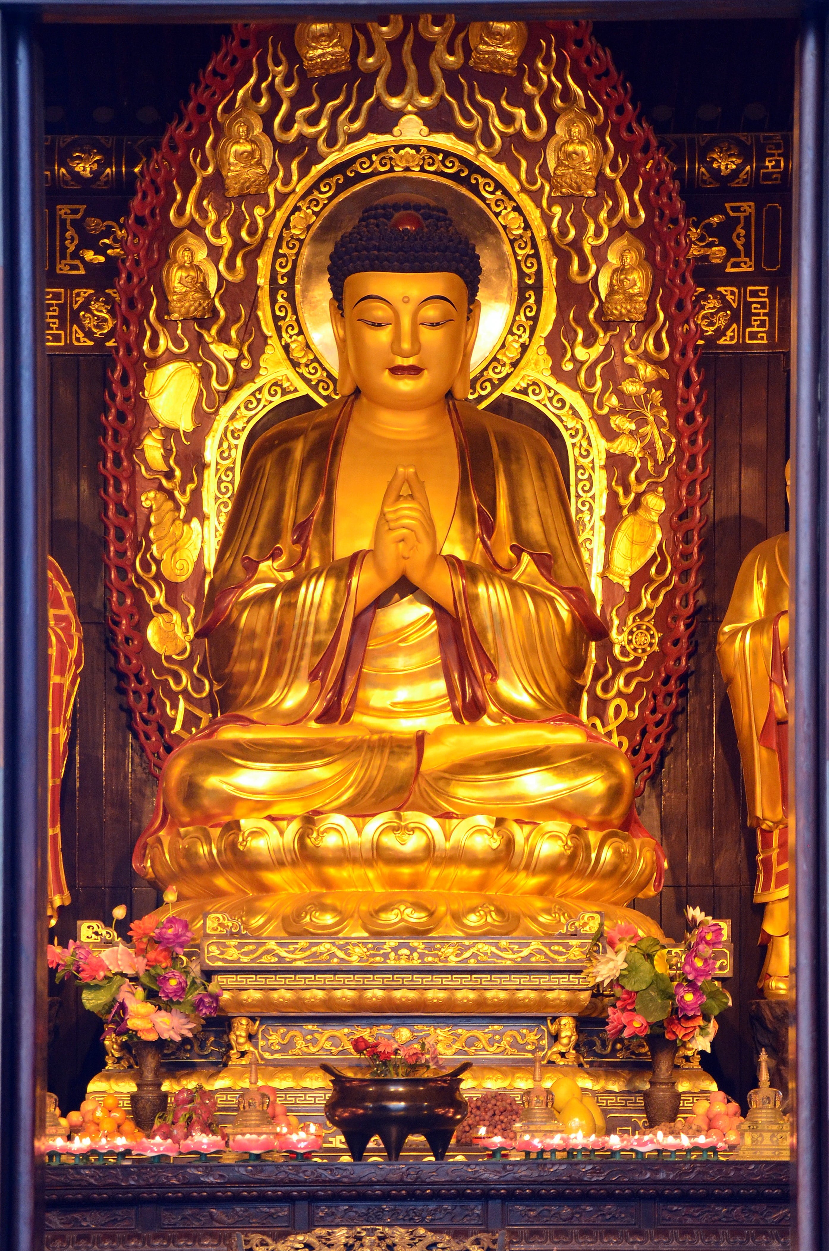 creativity, cultures, building, temple - Building, thailand, idol, representation, pekin, male likeness, no people, belief, statue, religion, human representation, Phone HD Wallpaper
