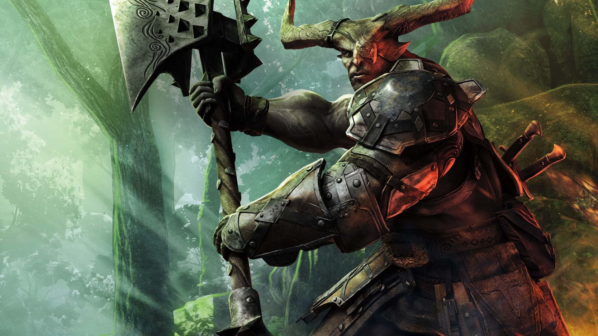 dragon, games, inquisition, dragon age: inquisition, bull, 1080P, dragon age, age, iron, HD Wallpaper