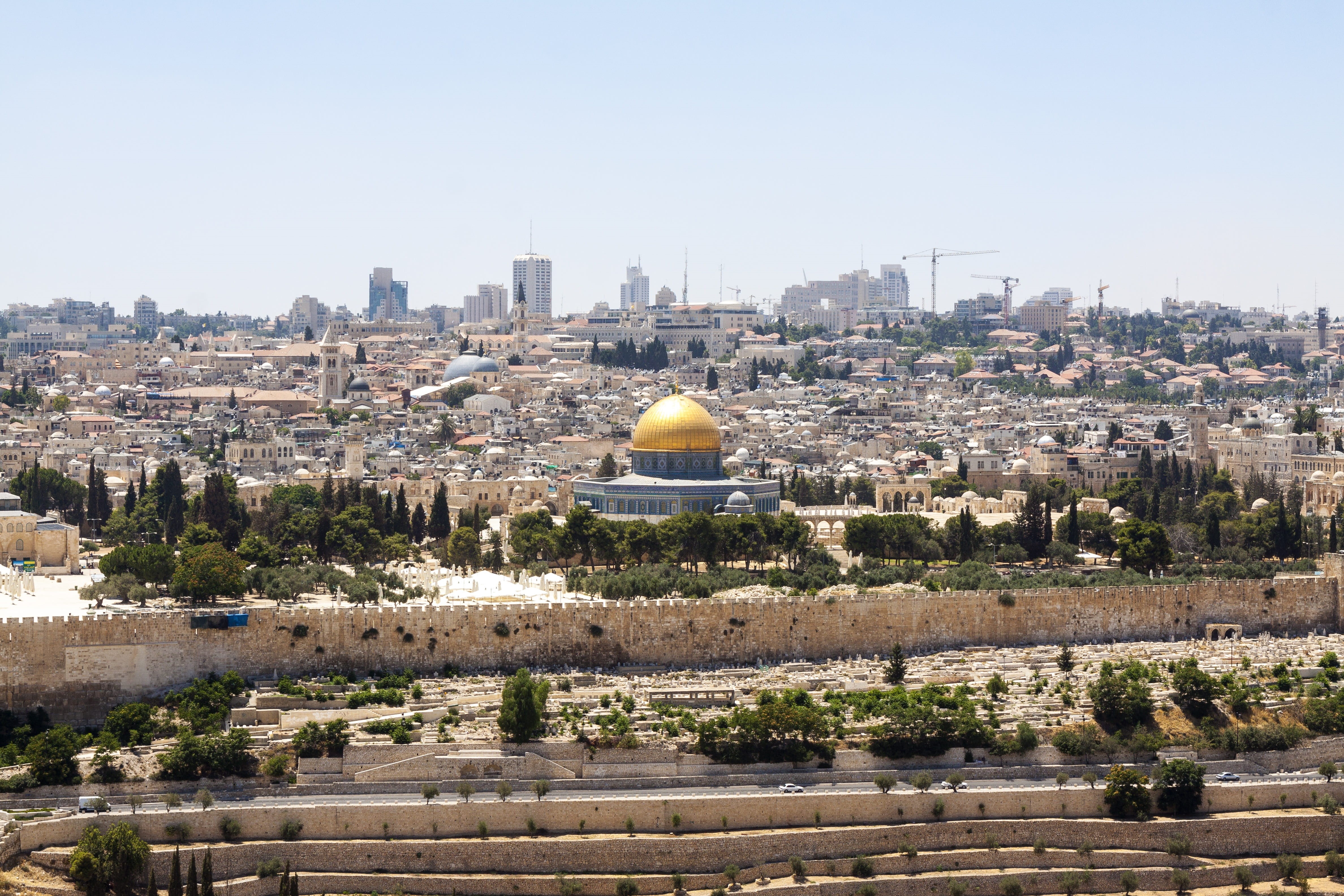 city, architecture, homes, israel, skyscraper, city wall, belief, temple mount, built structure, office building exterior, travel, dome of the rock, travel destinations, HD Wallpaper