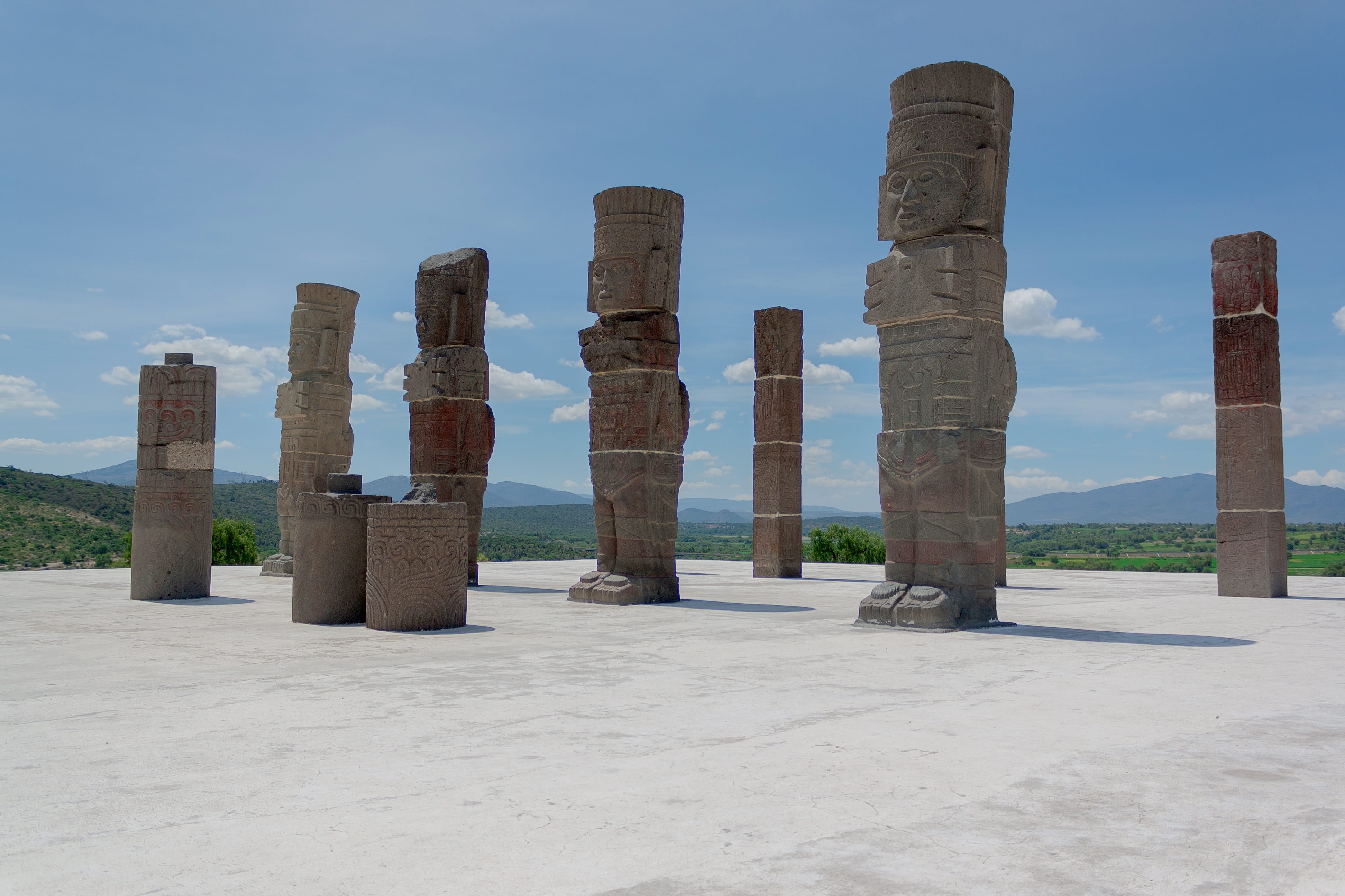 sky, méxico, wooden post, tourism, ruin, built structure, archaeology, civilization, landscape, monument, scenics - nature, temple, sunlight, no people, HD Wallpaper