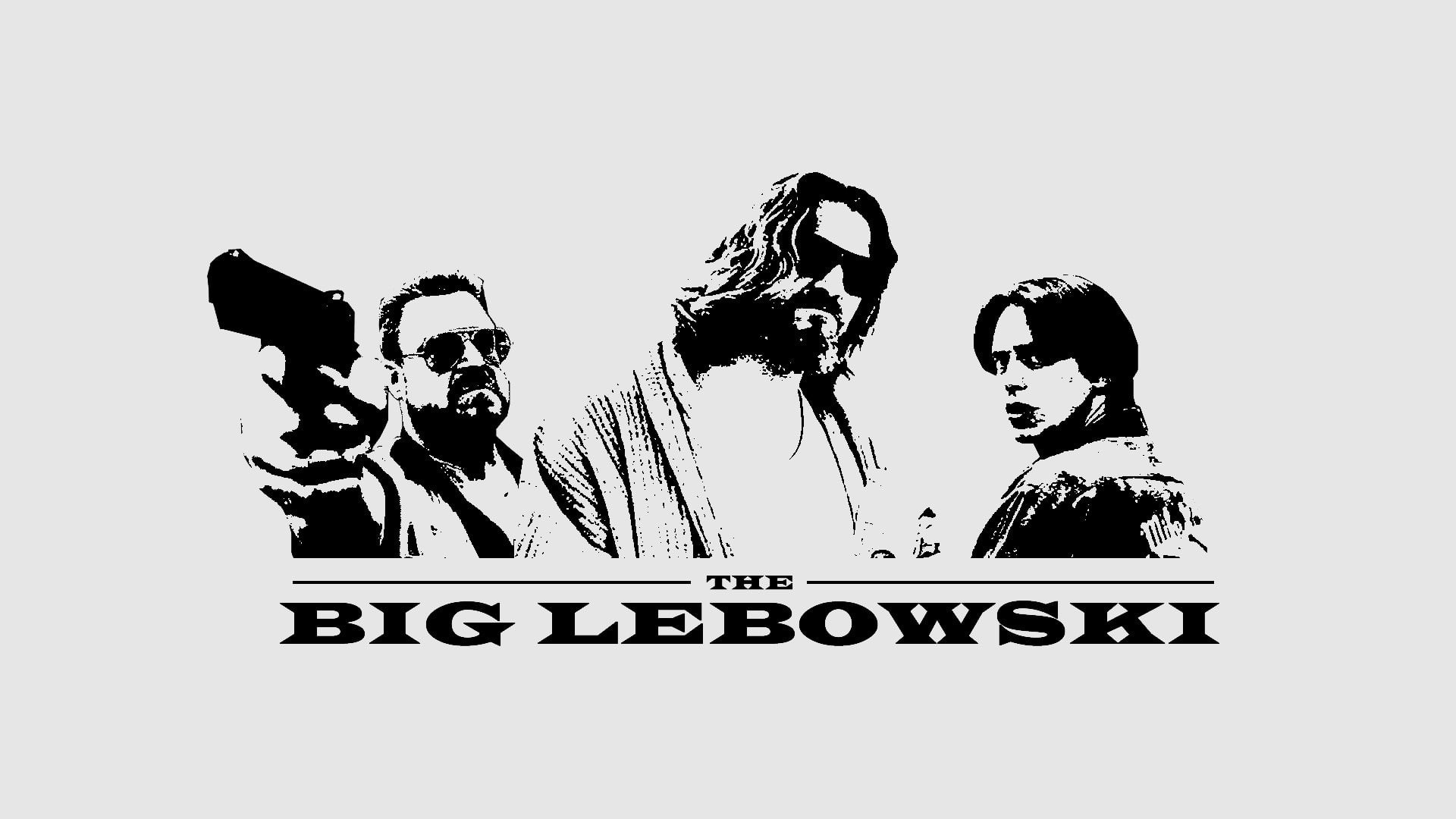 lebowski, young adult, hairstyle, communication, front view, The Dude, indoors, white background, sign, adult, togetherness, studio shot, text, real people, HD Wallpaper