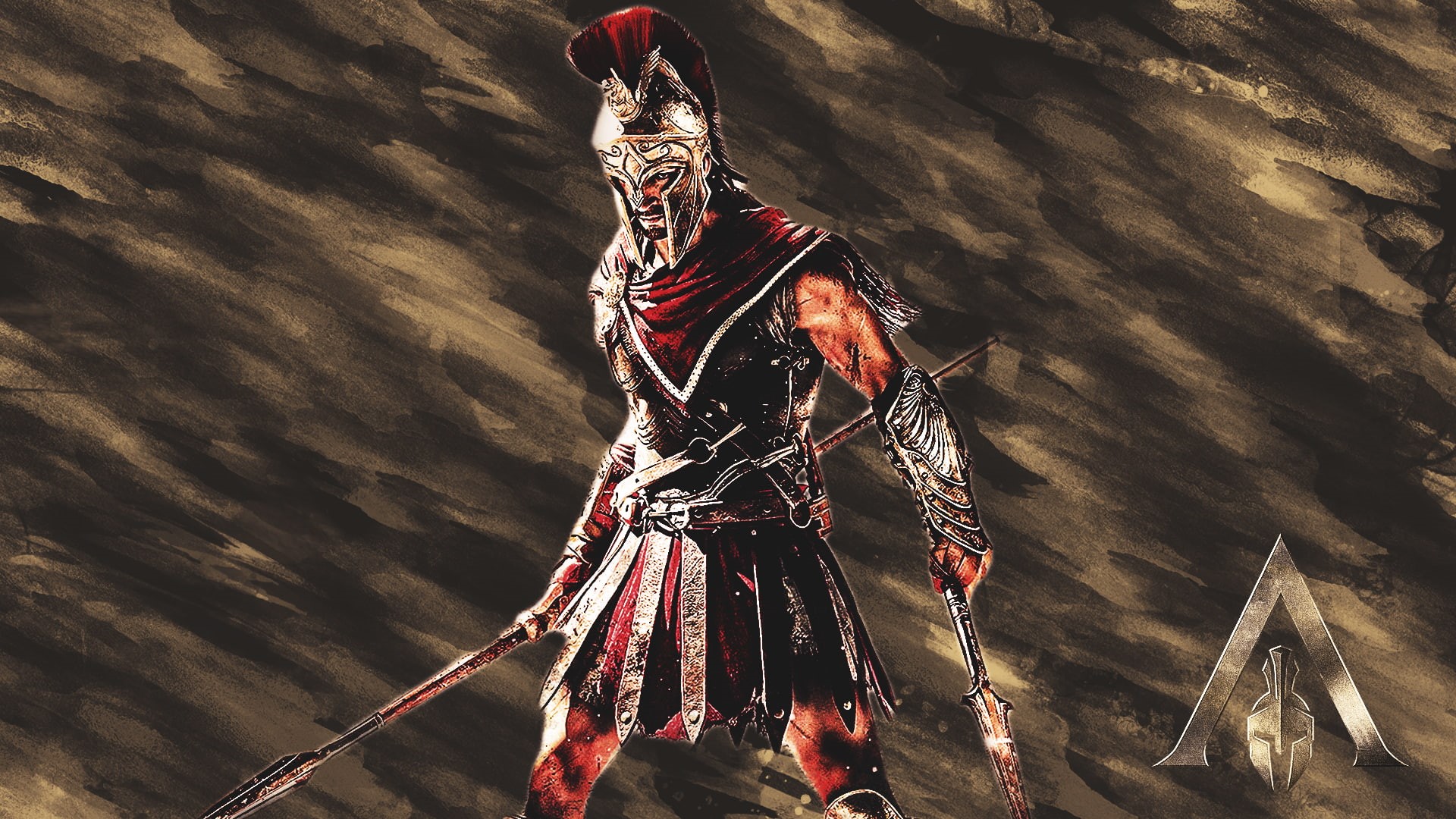 holding, textile, land, Assassins Creed, wood - material, Alexios, traditional clothing, day, outdoors, decoration, real people, sunlight, video games, HD Wallpaper