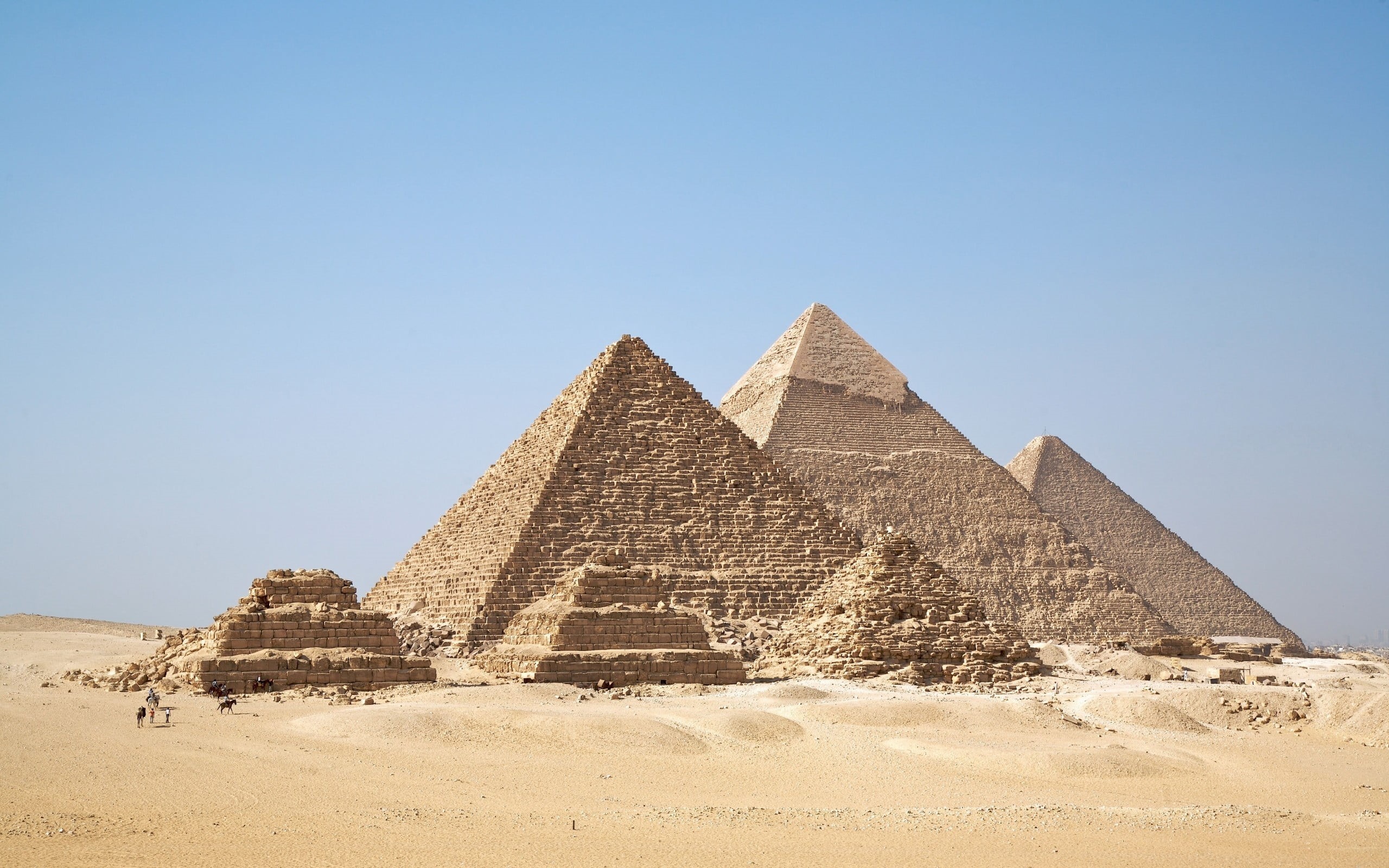 ancient civilization, giza, built structure, old, travel, Egypt, travel destinations, outdoors, no people, history, land, ancient, clear sky, sand, climate, HD Wallpaper