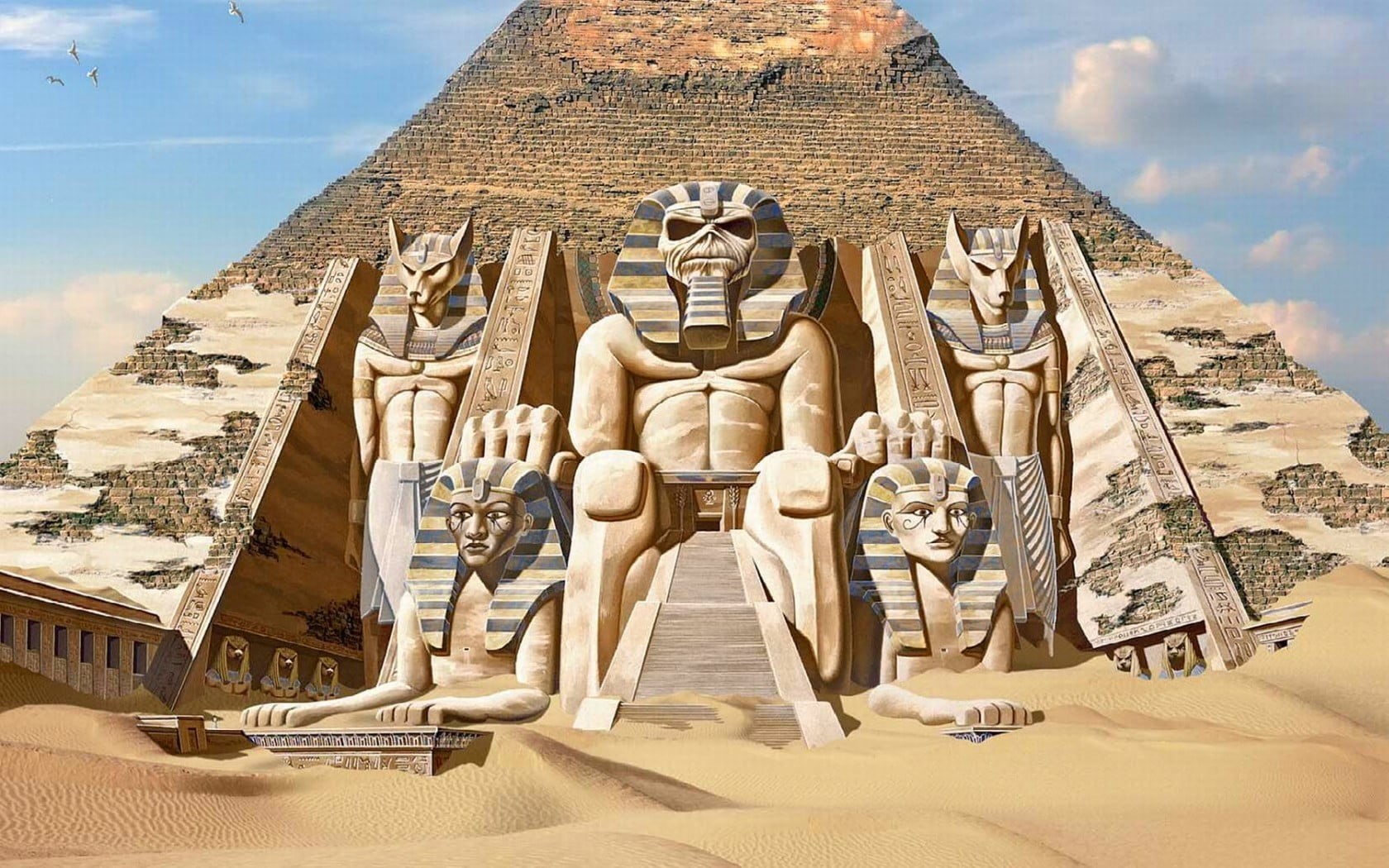 tourism, male likeness, history, 720P, king - royal person, art and craft, architecture, statue, place of worship, no people, belief, pyramid, the past, HD Wallpaper