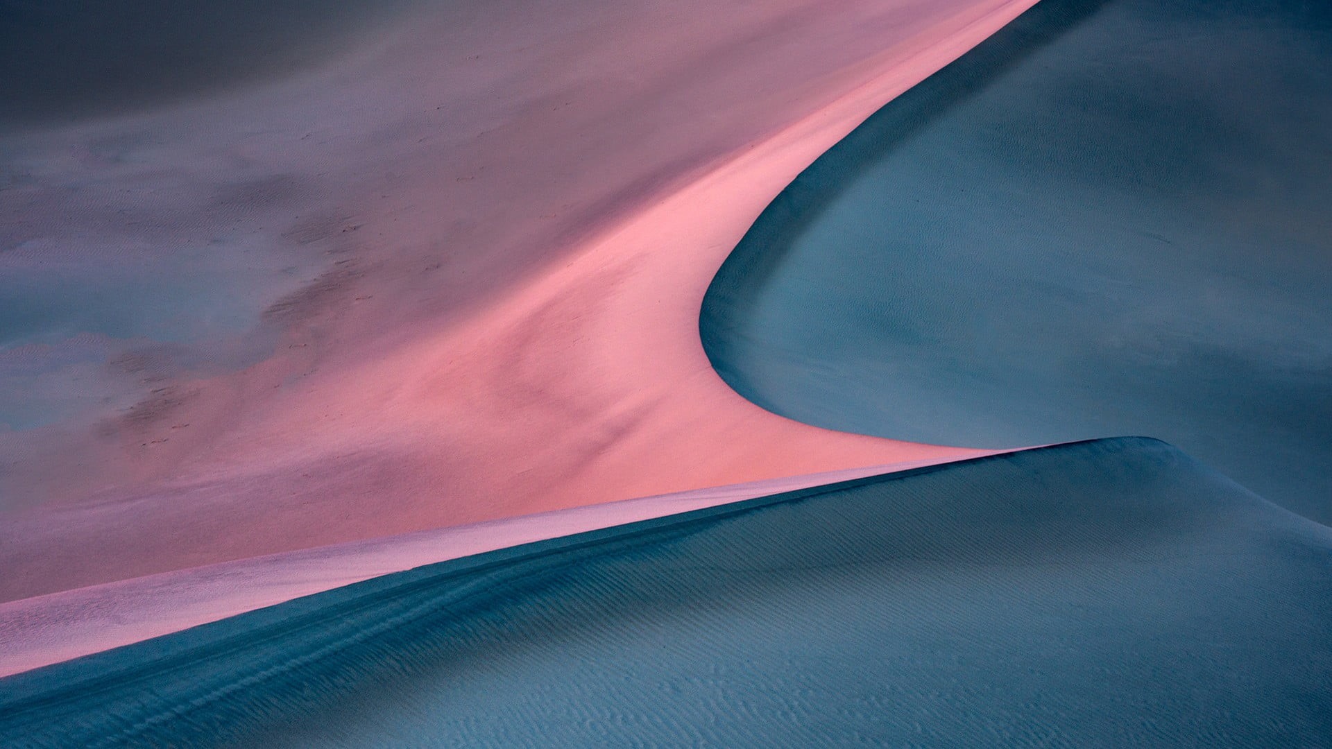 blue, land, environment, backgrounds, abstract, sea, full frame, minimalism, brown, tranquility, sand, landscape, cloud - sky, scenics - nature, aerial view, HD Wallpaper