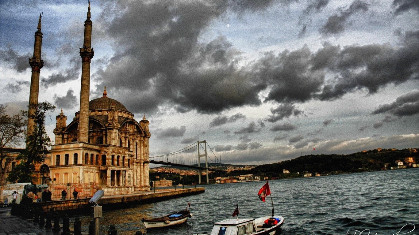 hd, art, games, mosque, Istanbul, y, tekken, 720P, video, px, Mosques, ortak, x, 1366x768 px, ISLAM, Ortaköy Mosque, HD Wallpaper