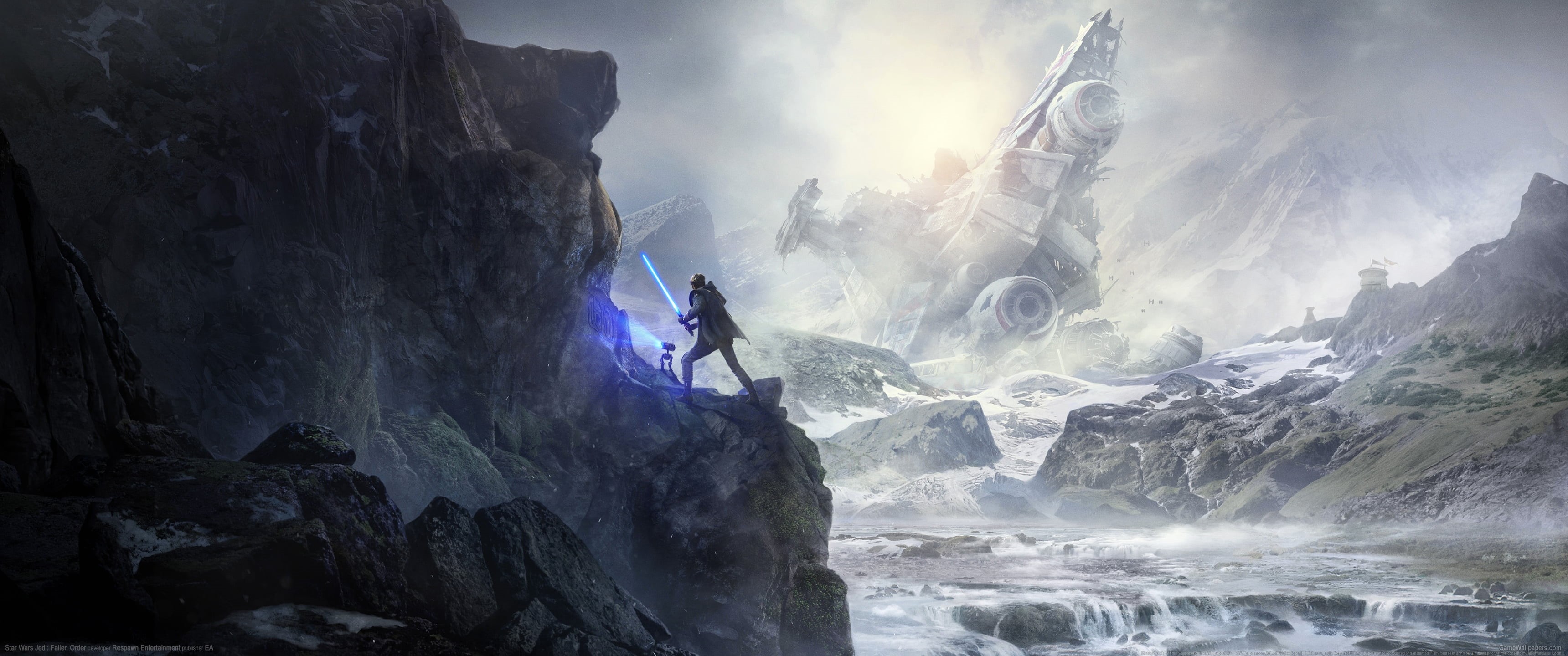 ultra-wide, Jedi, Video Game Art, ultrawide, 2K, video games, fallen order, Star Wars, HD Wallpaper