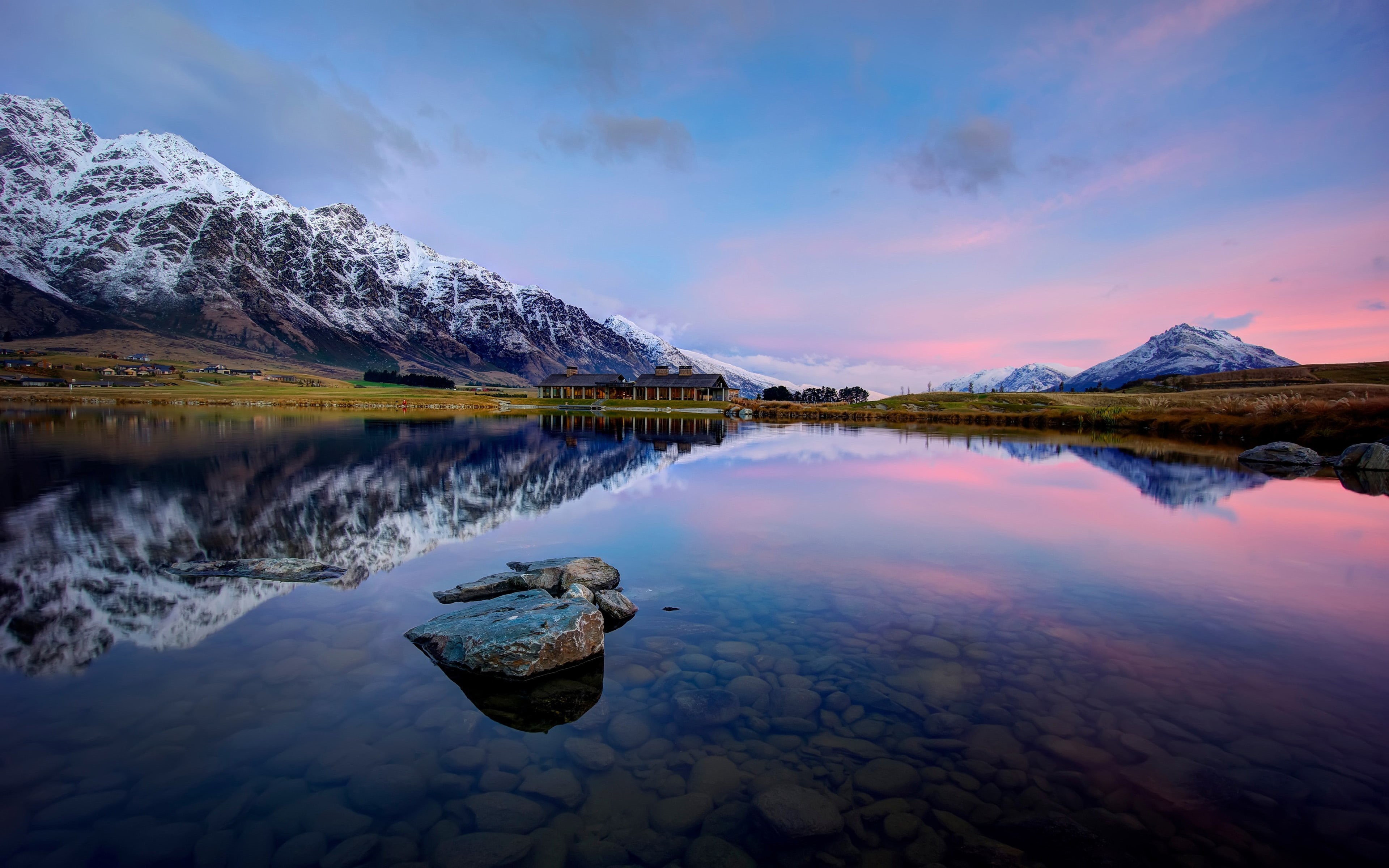 south, zealand, landscape, oaks, 4K, new, lake, hd, otago, queenstown, district, wakatipu, island, region, HD Wallpaper