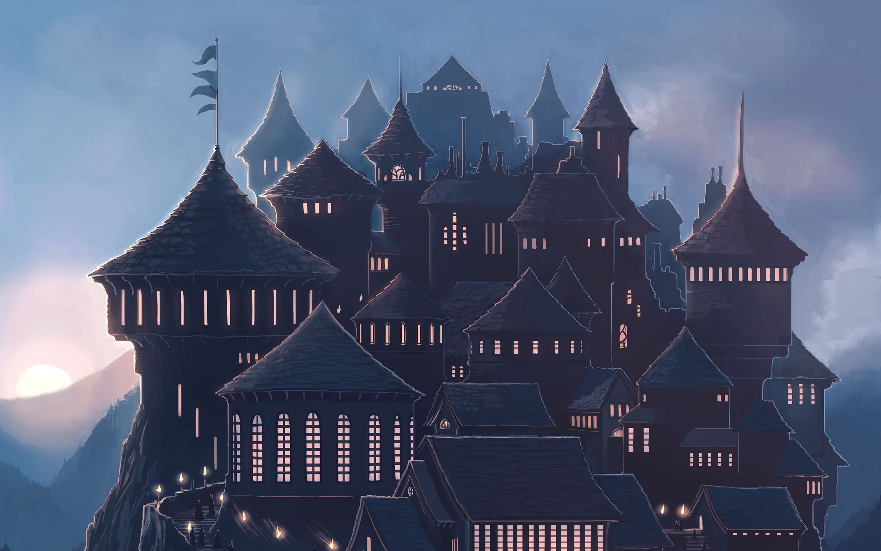 2K, k, Hogwarts, HD Wallpaper