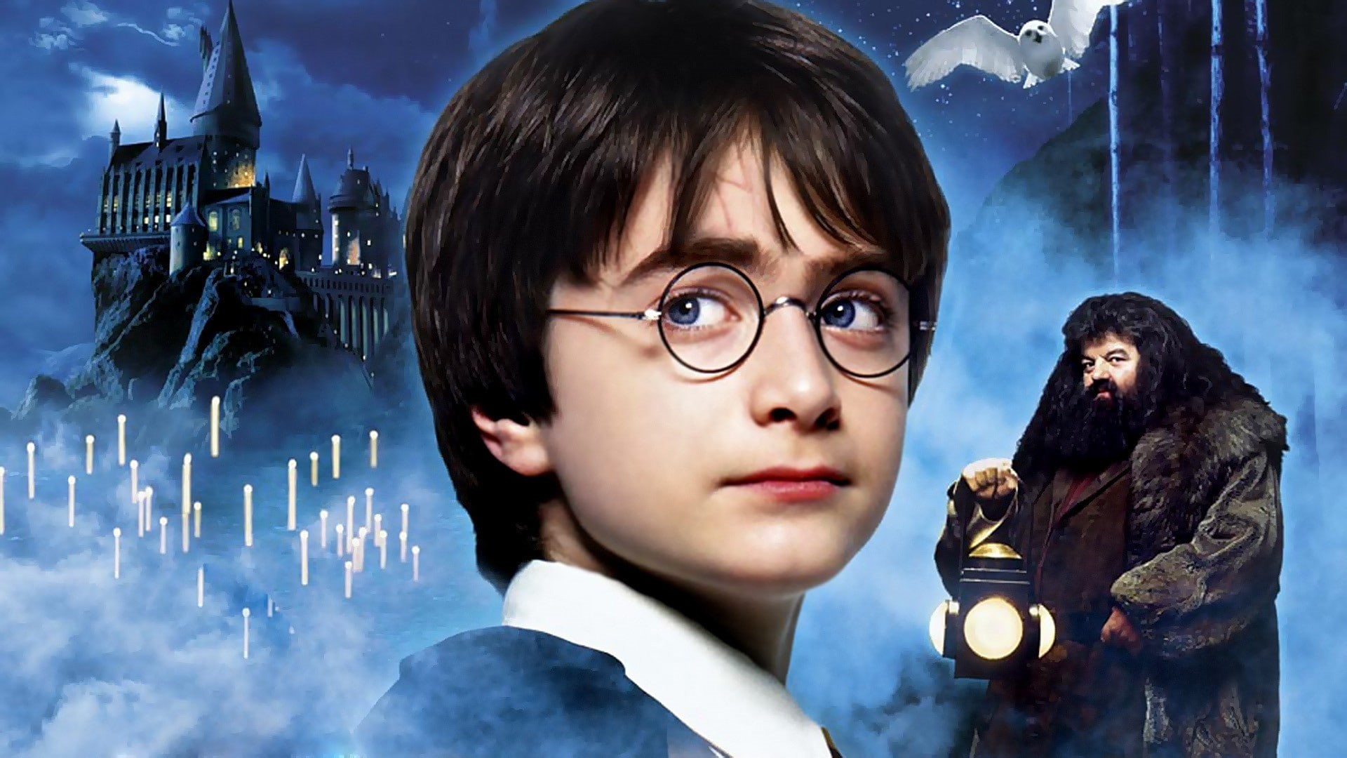 contemplation, one person, spooky, harry potter hogwarts lantern castle candles daniel radcliffe harry potter and the sorcerers stone, offspring, child, HD Wallpaper