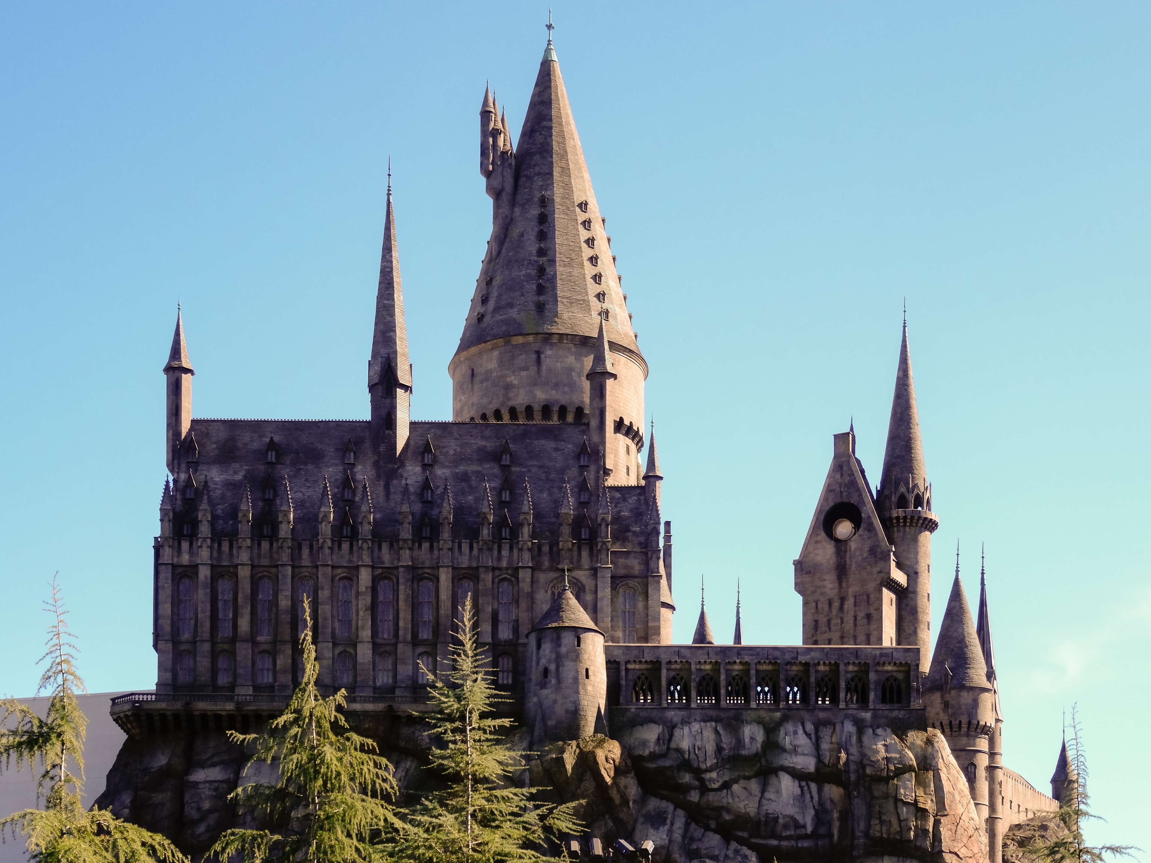 4K, conjure, california, built structure, religion, castle, travel destinations, the past, spirituality, achitecture, hogwarts, tower, timber construction, HD Wallpaper