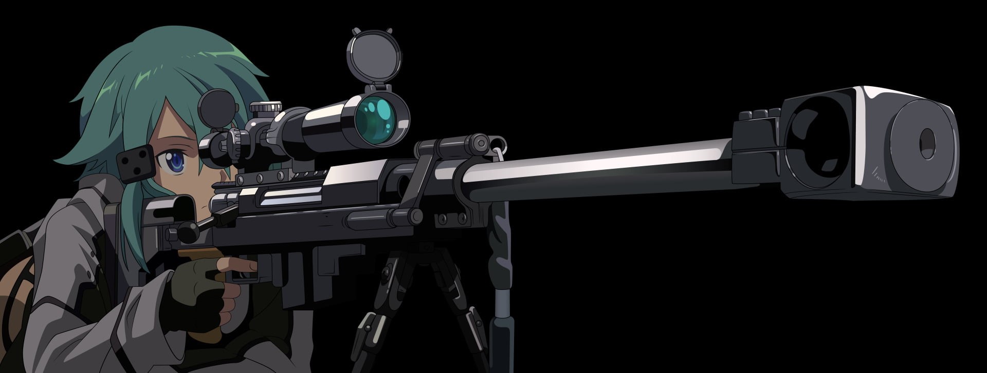 aggression, Asada Shino, indoors, communication, equipment, metal, studio shot, military, filming, video, Sword Art Online II, Sword Art Online, technology, HD Wallpaper