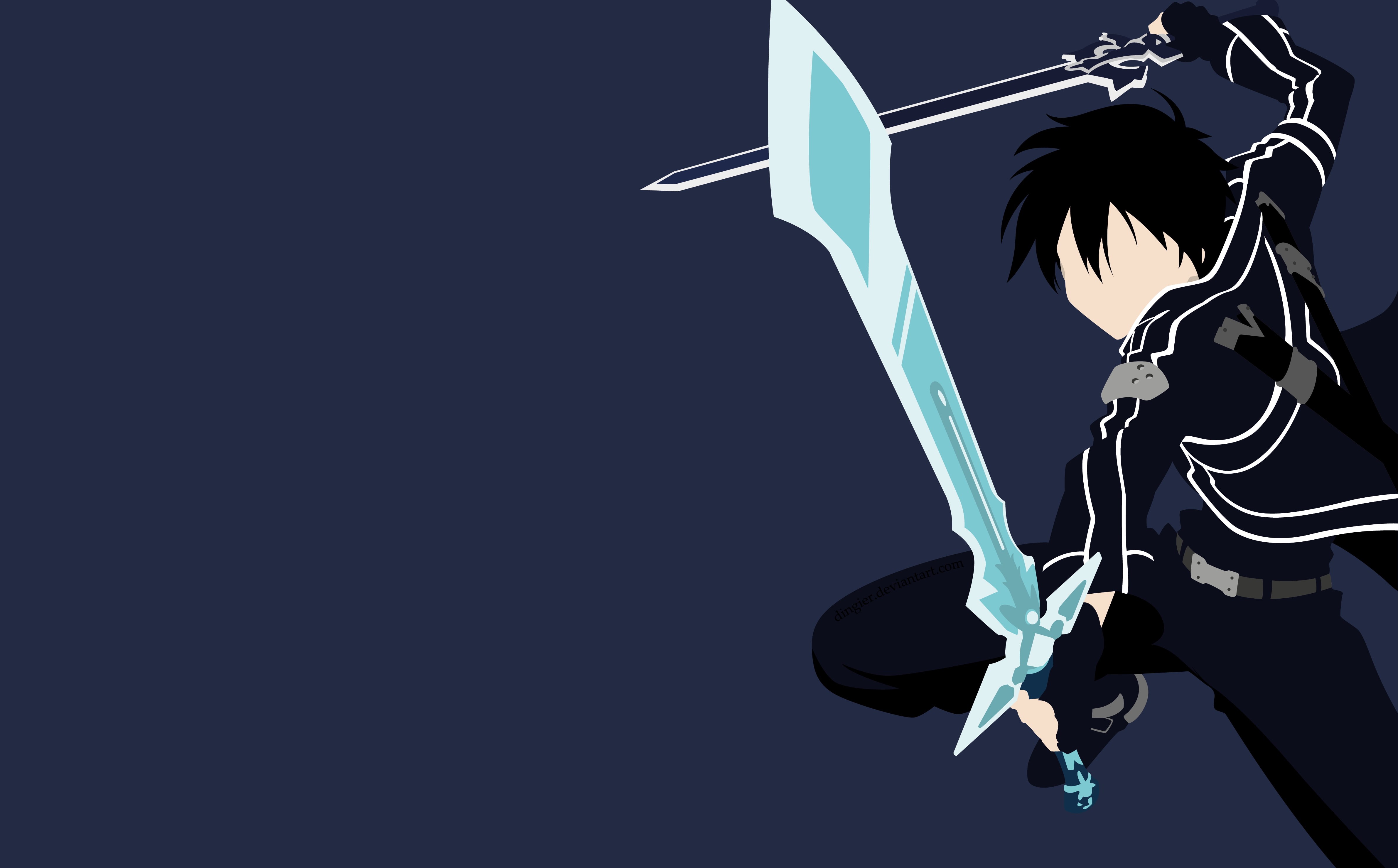 Kirito (Sword Art Online), 4K, Sword Art Online, Kazuto Kirigaya, HD Wallpaper