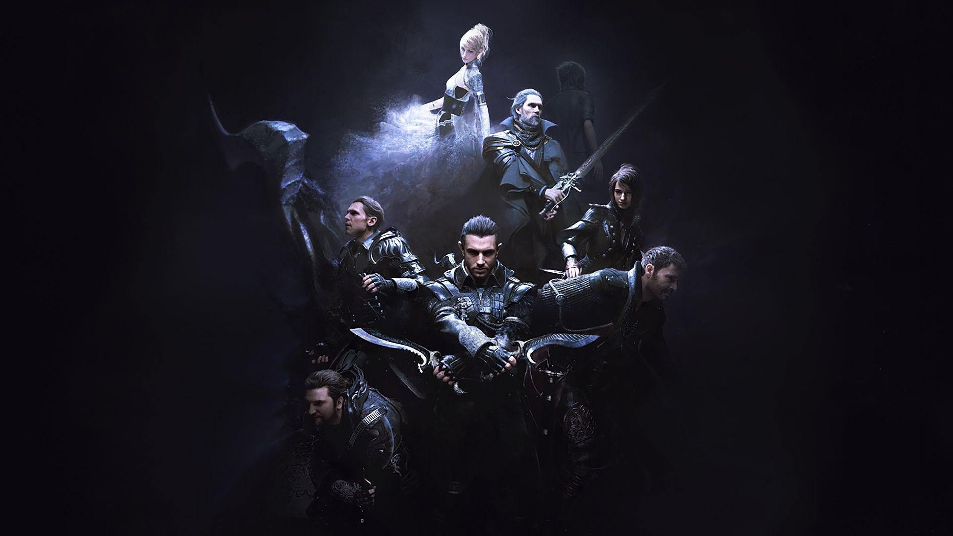 people, arts culture and entertainment, black background, group of people, young men, mid adult, crowd, Kingsglaive: Final Fantasy XV, pop music, Noctis, HD Wallpaper