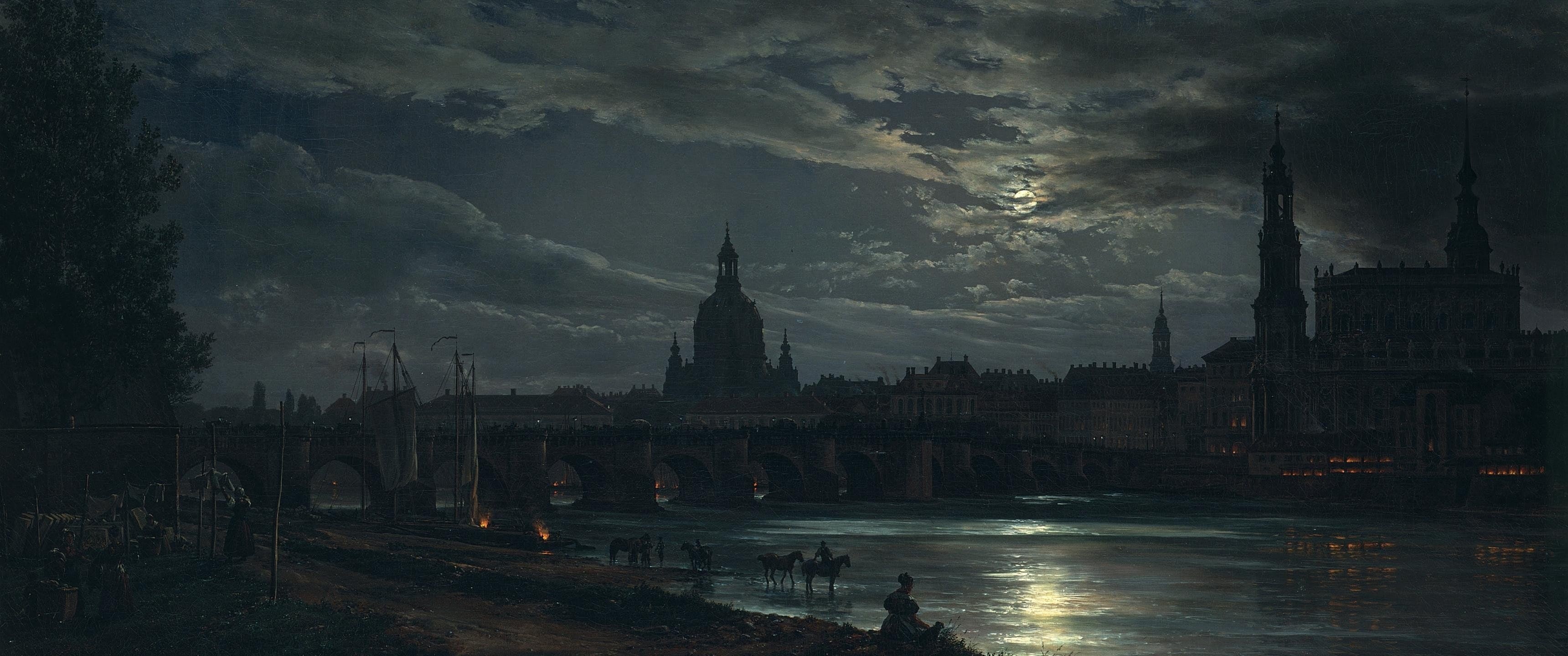 2K, dresden, classic, art, ultrawide, HD Wallpaper