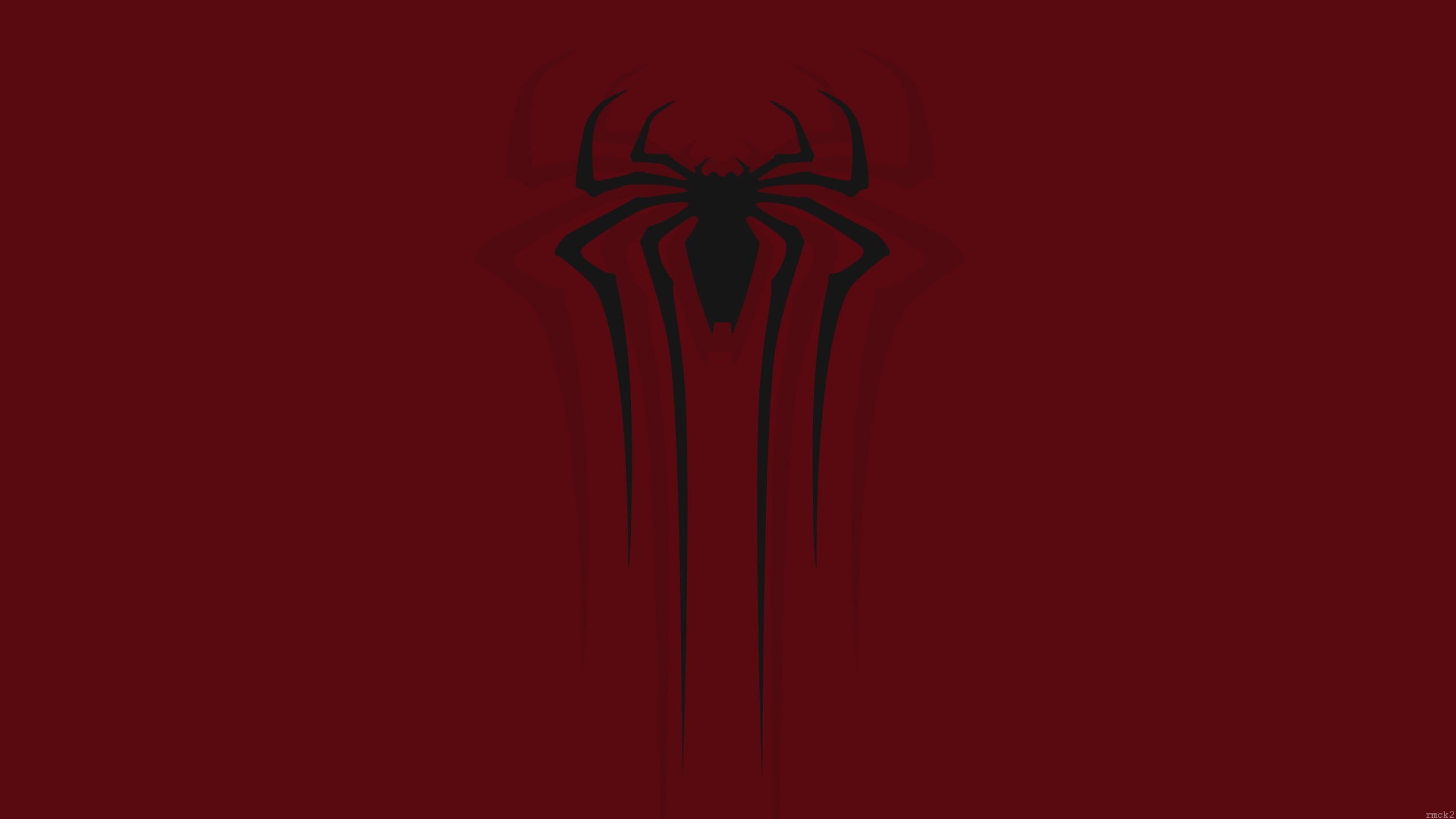 shape, black background, colored background, studio shot, logo, man, dark, abstract, marvel, red, no people, pattern, silhouette, simplicity, spider, red background, HD Wallpaper