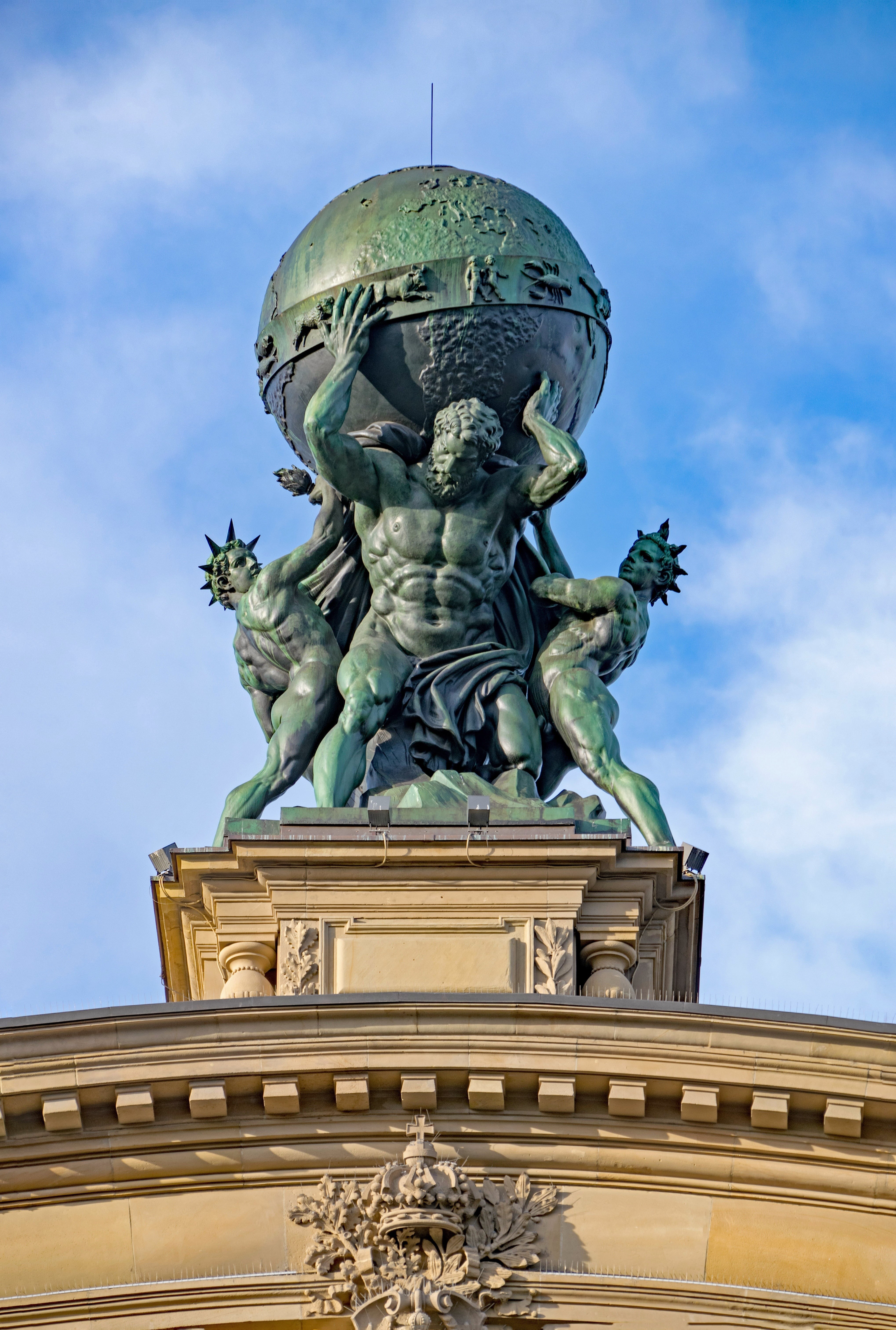 city, art and craft, angel, blue, central station, no people, craft, frankfurt am main germany, nature, day, 5K, representation, built structure, travel destinations, Phone HD Wallpaper