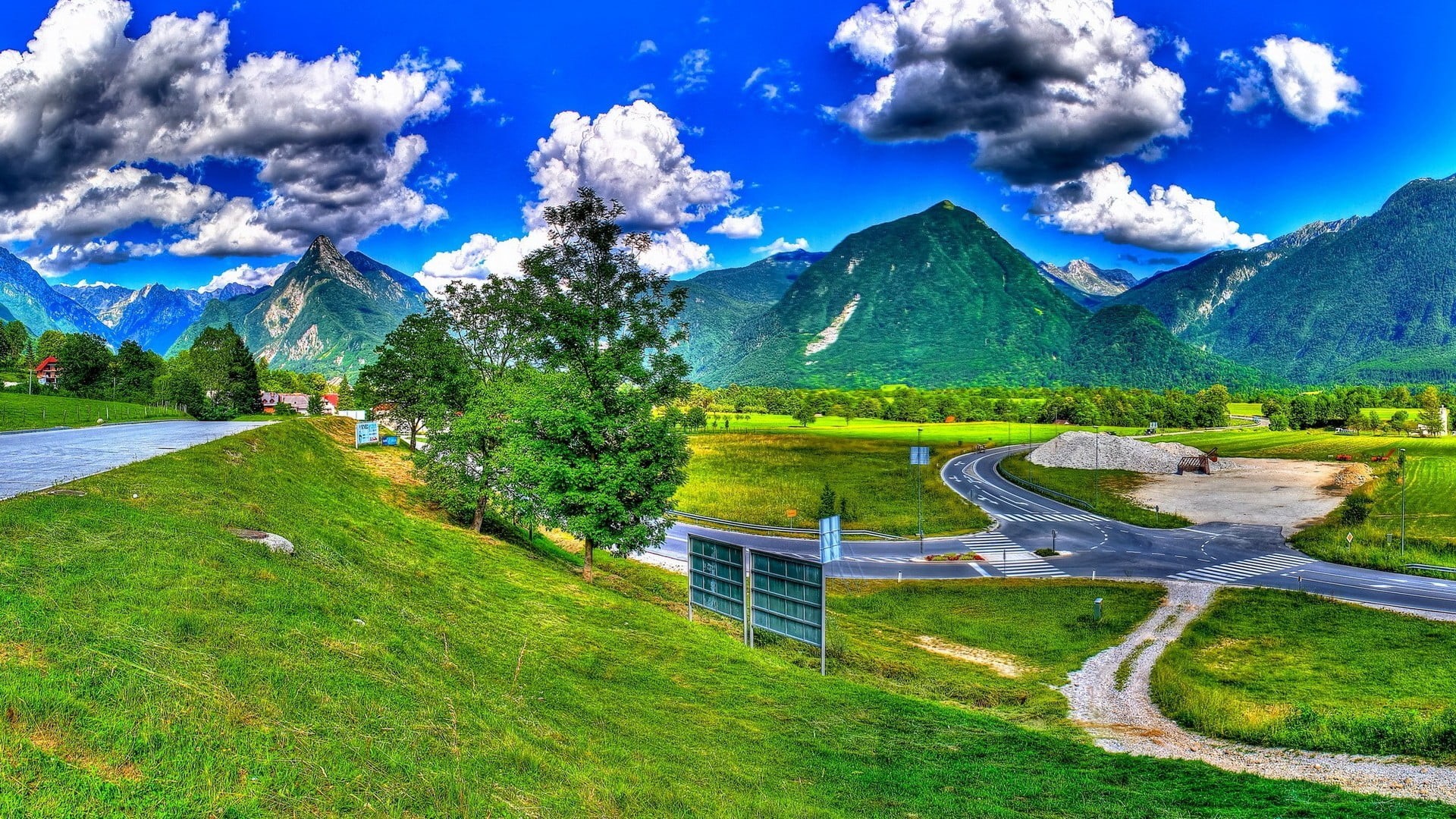 scenics - nature, water, cloud, travel, meadow, spring, river, countryside, green color, season, tourism, summer, outdoor, vacation, tranquil scene, nature, HD Wallpaper