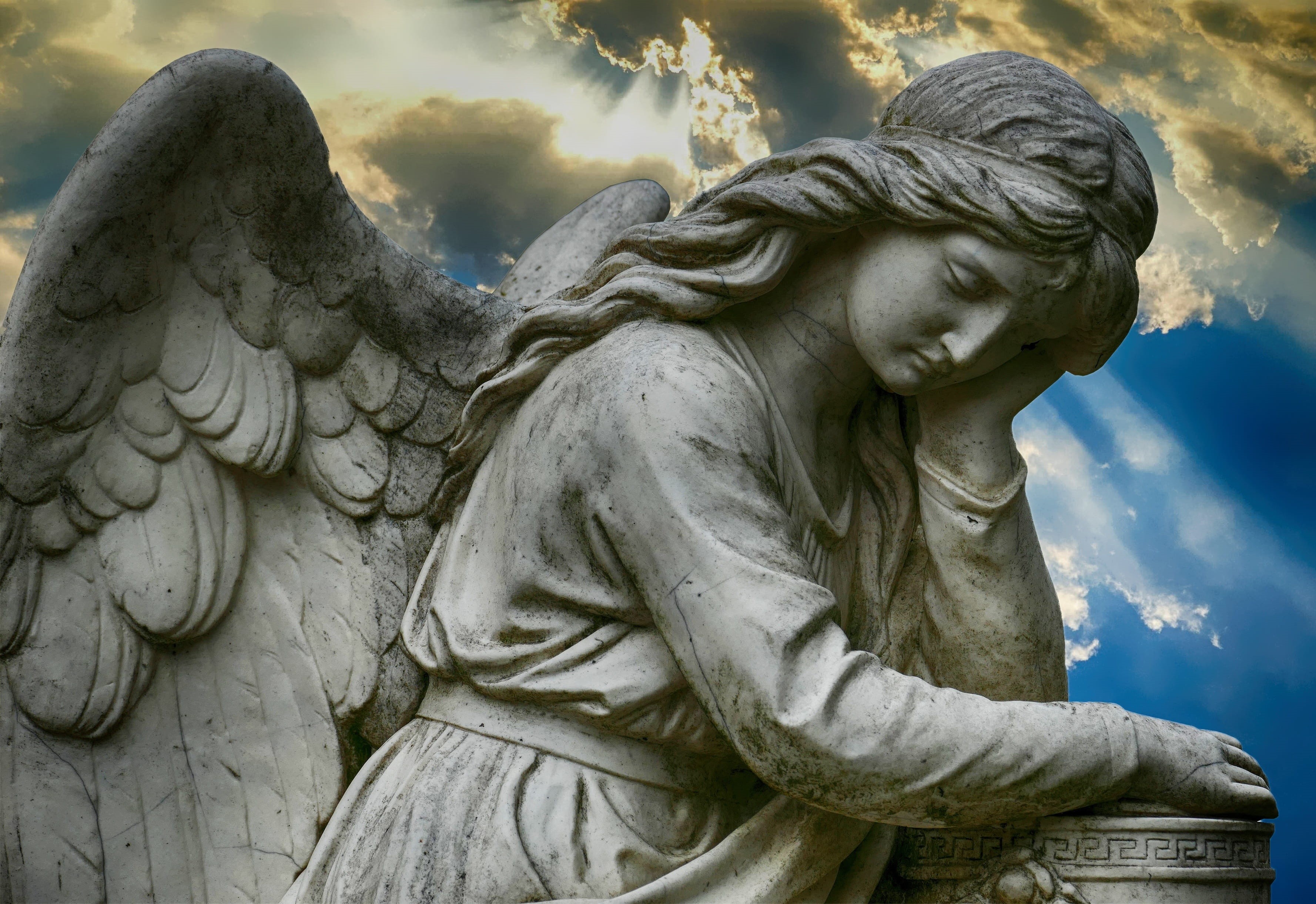 christianity, mythology, art and craft, god, faith, statue, architecture, history, heaven, divine, religious, spirituality, creativity, nature, no people, HD Wallpaper