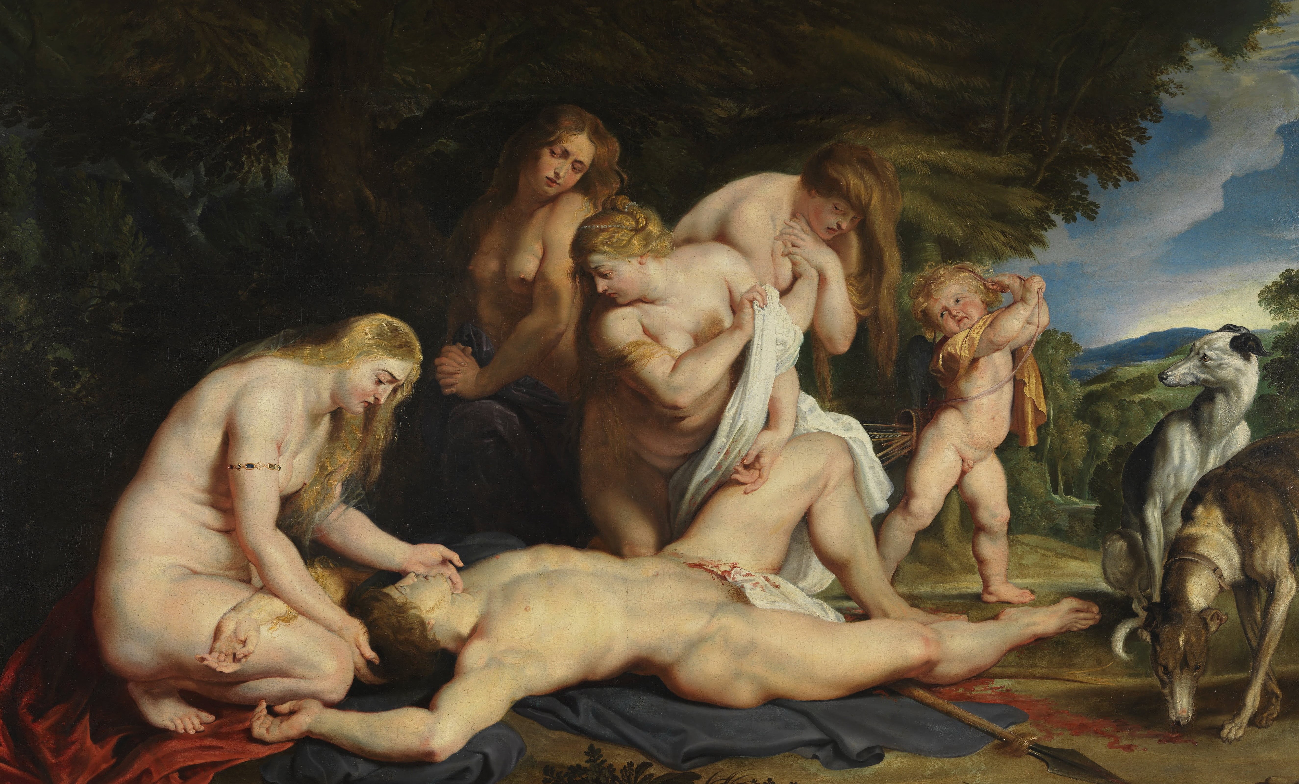 togetherness, picture, people, real people, mythology, young women, leisure activity, teenager, beauty, nature, Peter Paul Rubens, Pieter Paul Rubens, 5K, HD Wallpaper