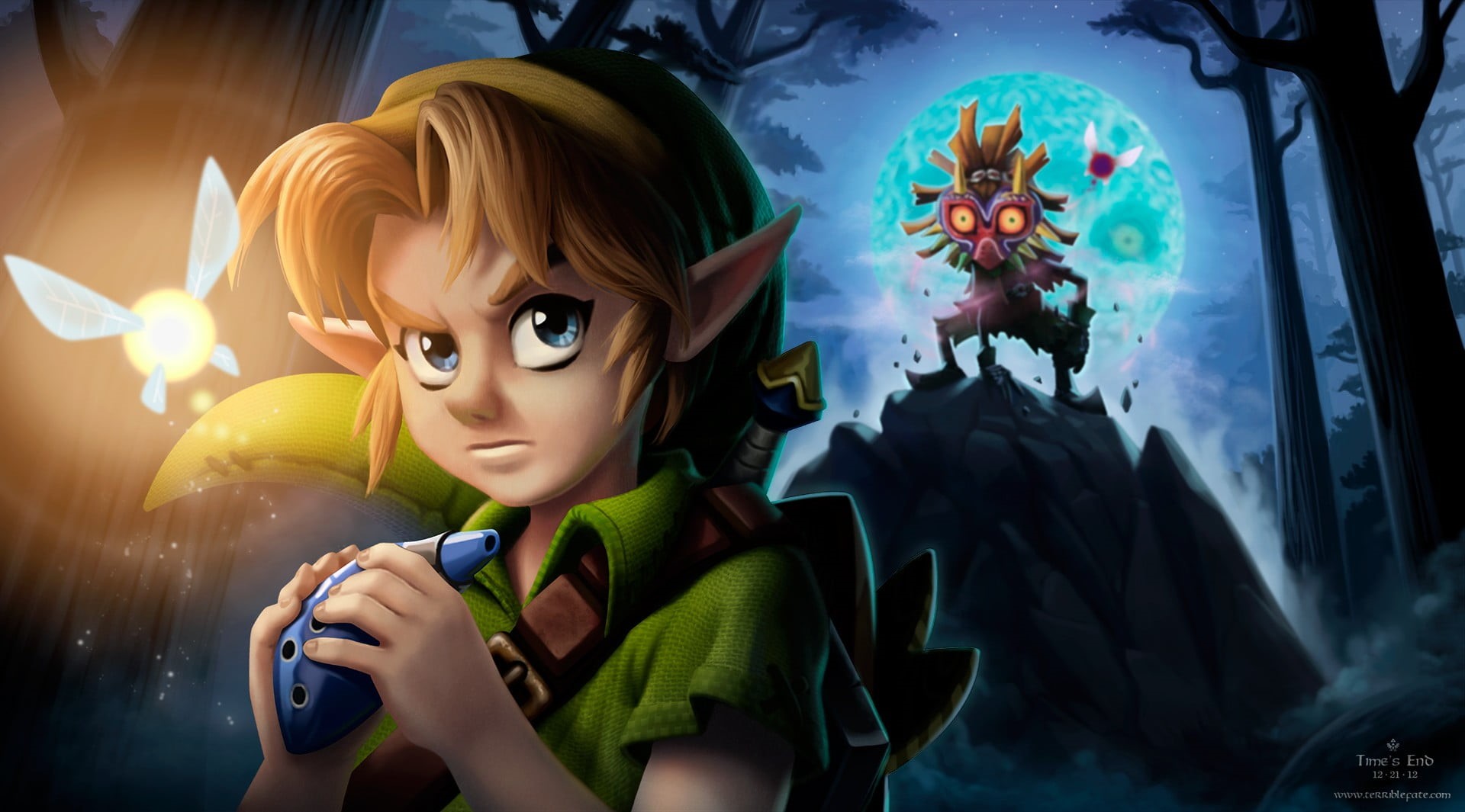 art and craft, reflection, women, representation, video games, looking, close-up, illuminated, zelda, hair, 1080P, poster, glass - material, mask, toy, HD Wallpaper