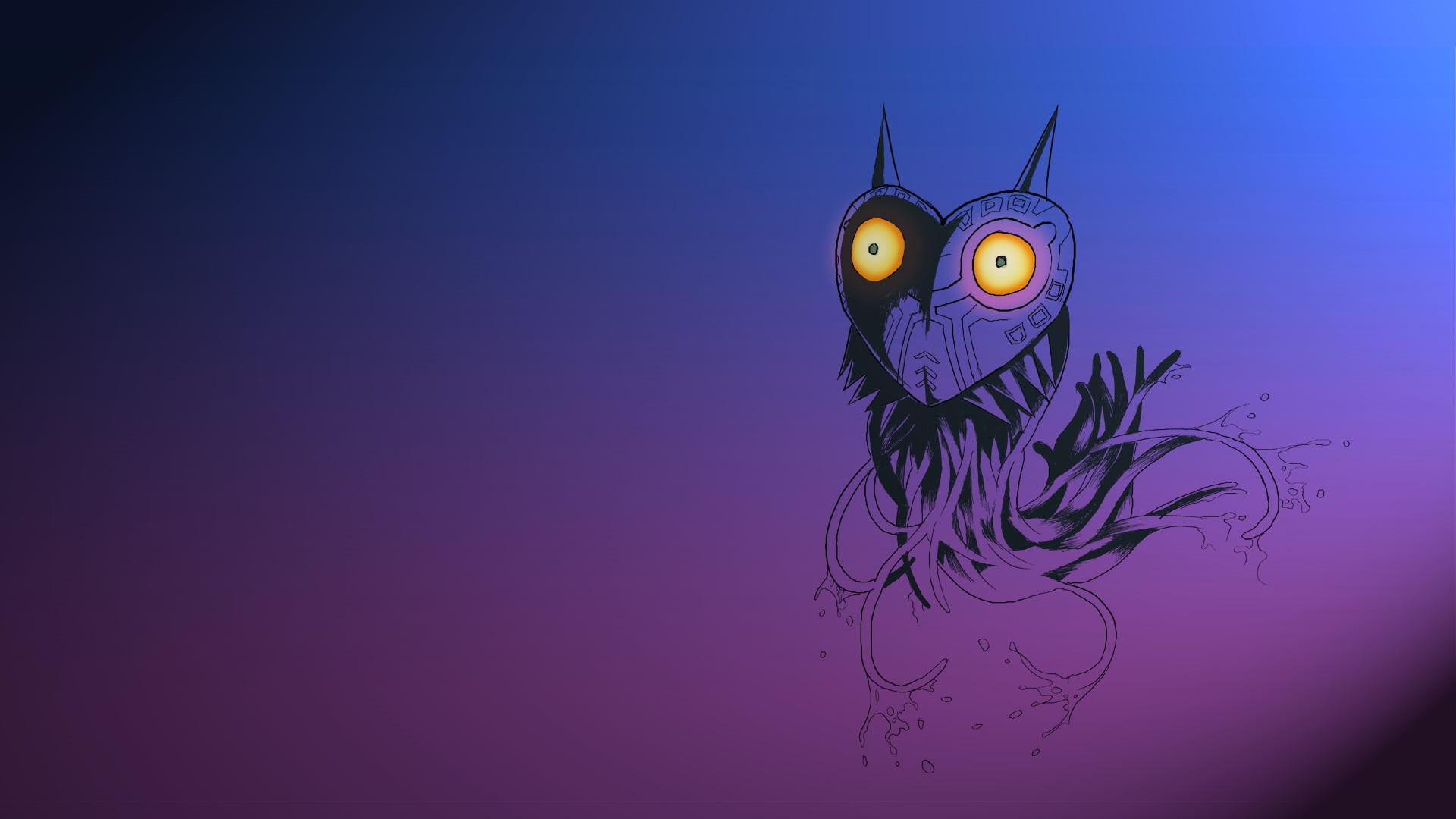 animal, creativity, black, water, The Legend of Zelda, monster, The Legend of Zelda: Majoras Mask, invertebrate, studio shot, copy space, bizarre, 1080P, HD Wallpaper
