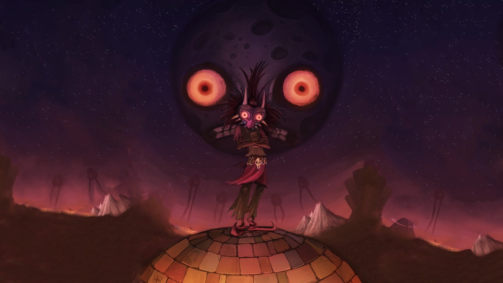 video games  skull kid  The Legend of Zelda: Majoras Mask  The Legend of Zelda, 1080P, HD Wallpaper