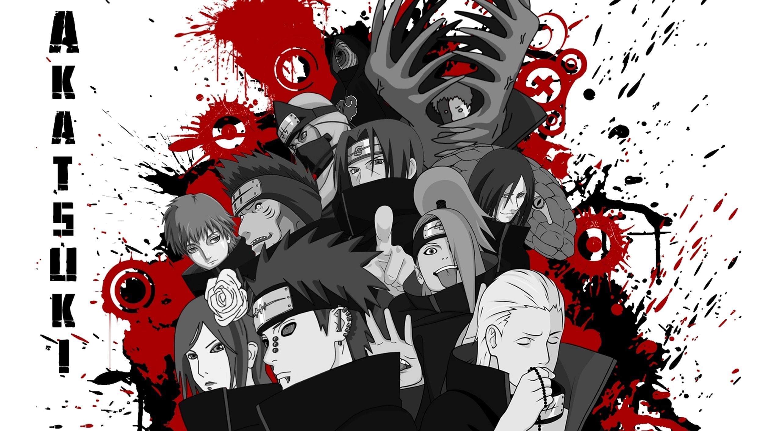 communication, people, western script, creativity, naruto shippuden, adult, young men, Artistic, human representation, naruto, composite image, standing, HD Wallpaper