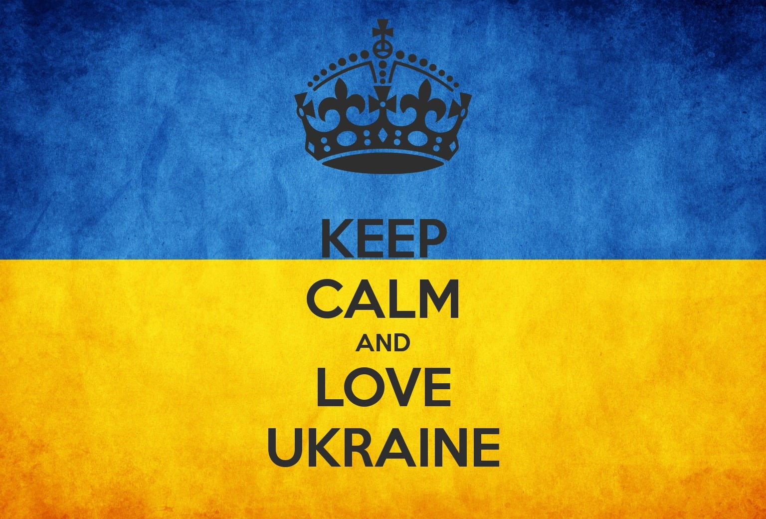 indoors, architecture, love, information sign, blue, close-up, crown, day, Ukraine, typography, textured, calm, no people, art and craft, text, keep, Keep Calm and..., HD Wallpaper