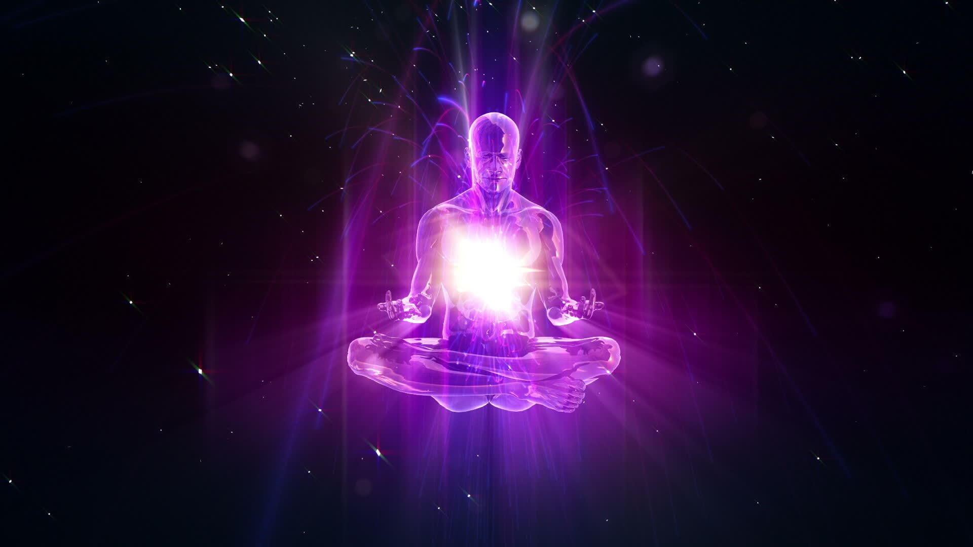 meditating, star - Space, galaxy, nature, power in nature, purple, water, futuristic, nightlife, spirituality, astronomy, sphere, motion, people, ideas, HD Wallpaper
