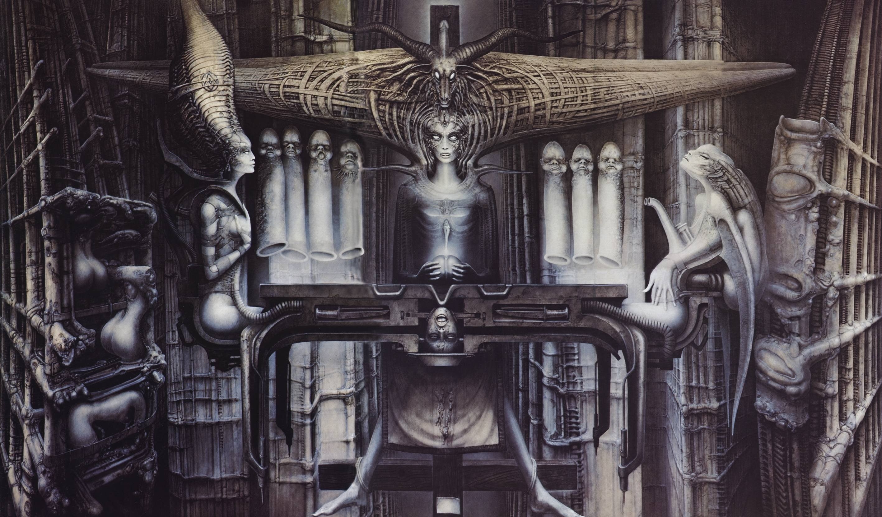 fi, artwork, artistic, h, sci, Evil, horror, Giger, 2K, r, fantasy, art, Dark, HD Wallpaper