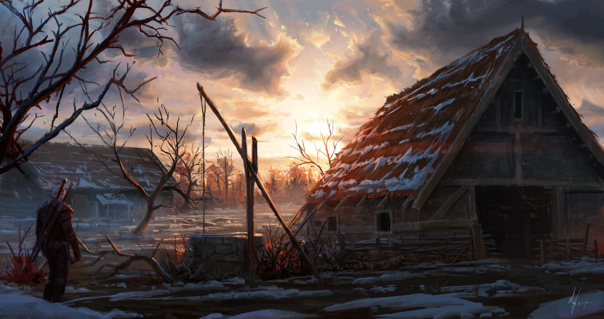 video games, The Witcher 3: Wild Hunt, Geralt of Rivia, landscape, 1080P, HD Wallpaper