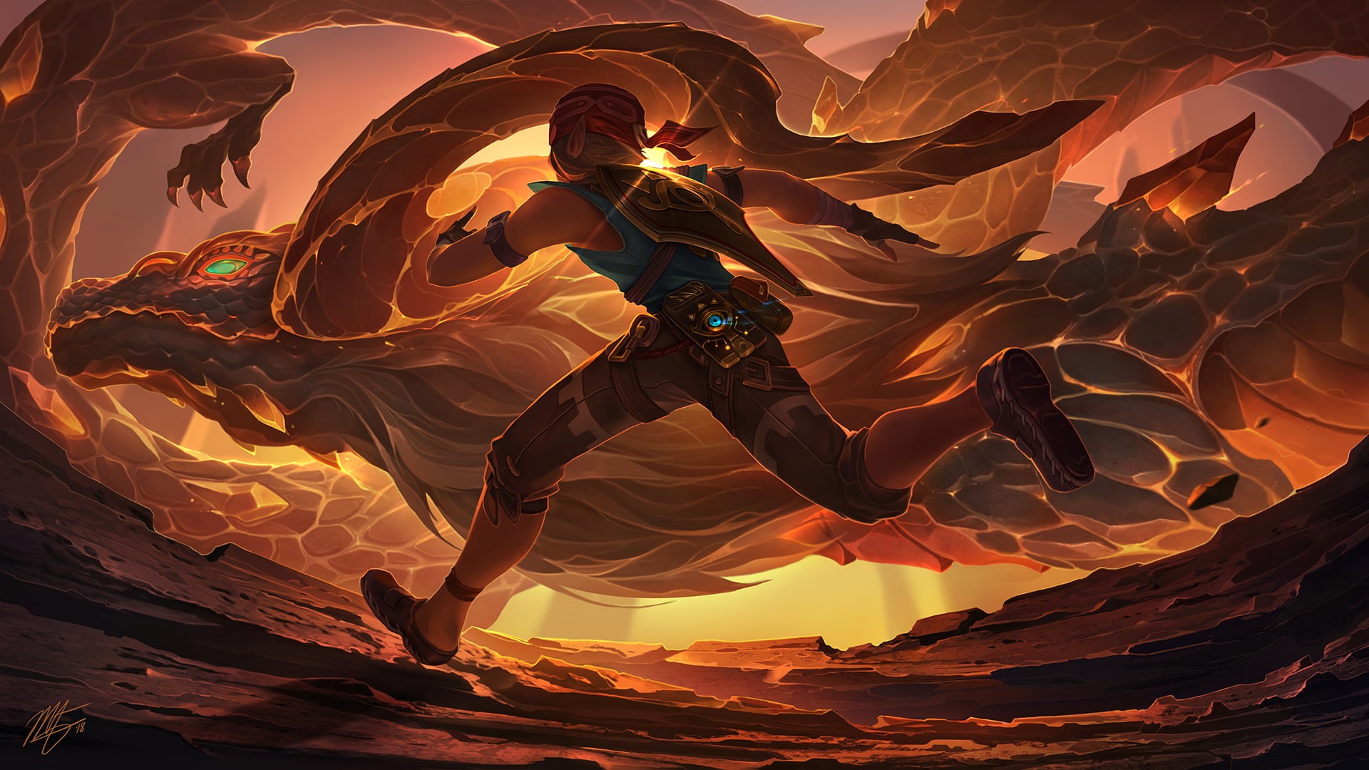 1080P, Zelda, Dinraal (The Legend of Zelda), The Legend of Zelda: Breath of the Wild, Link, HD Wallpaper
