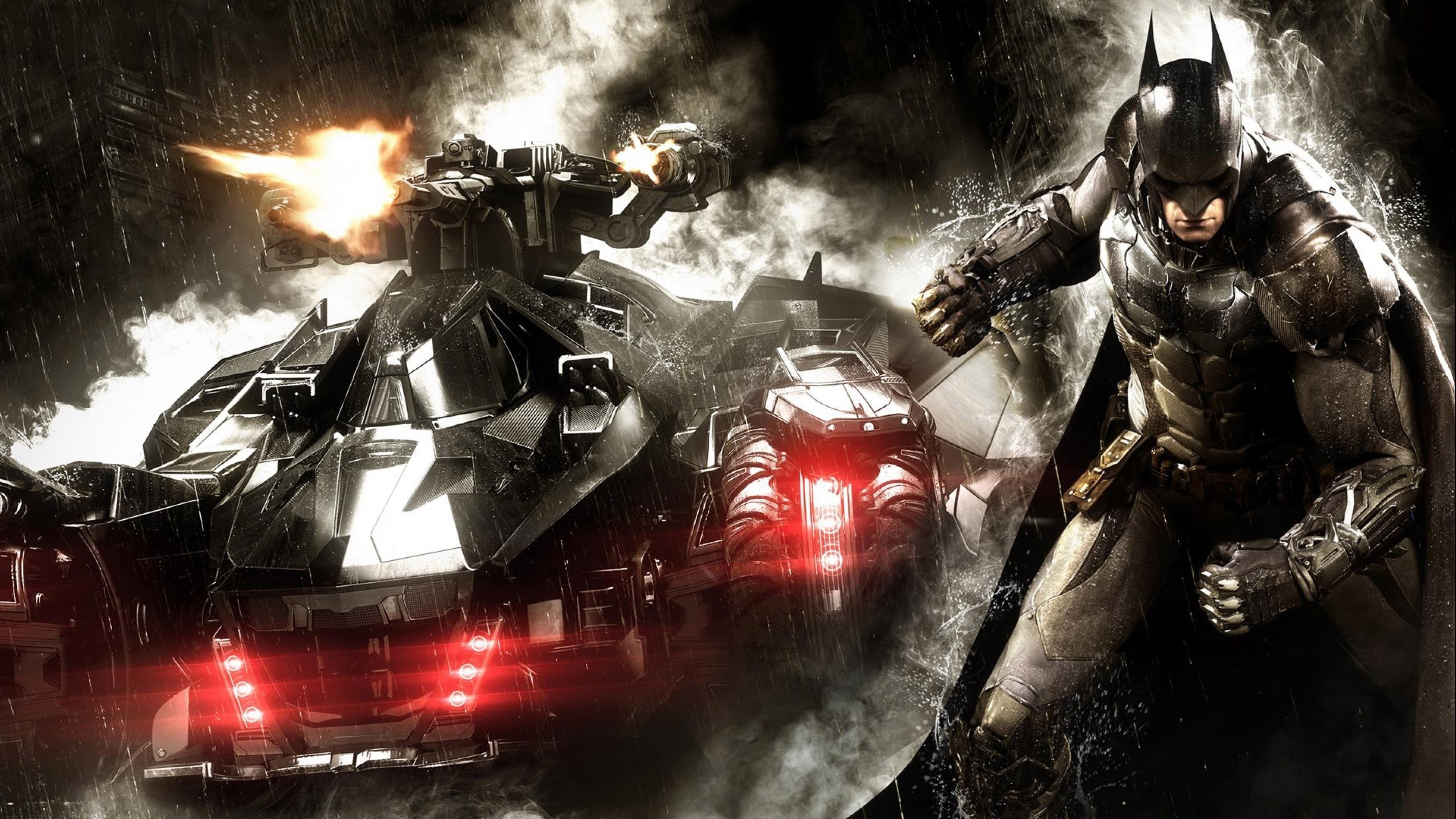 burning, smoke - physical structure, Gotham City, weapon, transportation, fire - natural phenomenon, flame, people, fire, 4K, waist up, warning sign, protection, HD Wallpaper